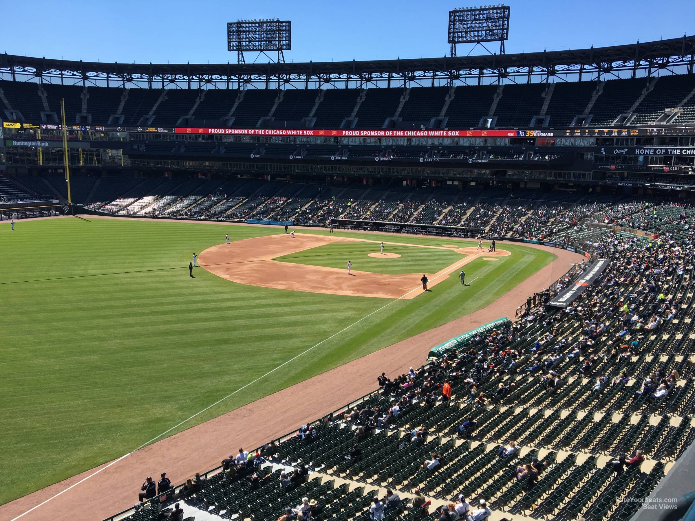 section 352, row 1 seat view  - guaranteed rate field