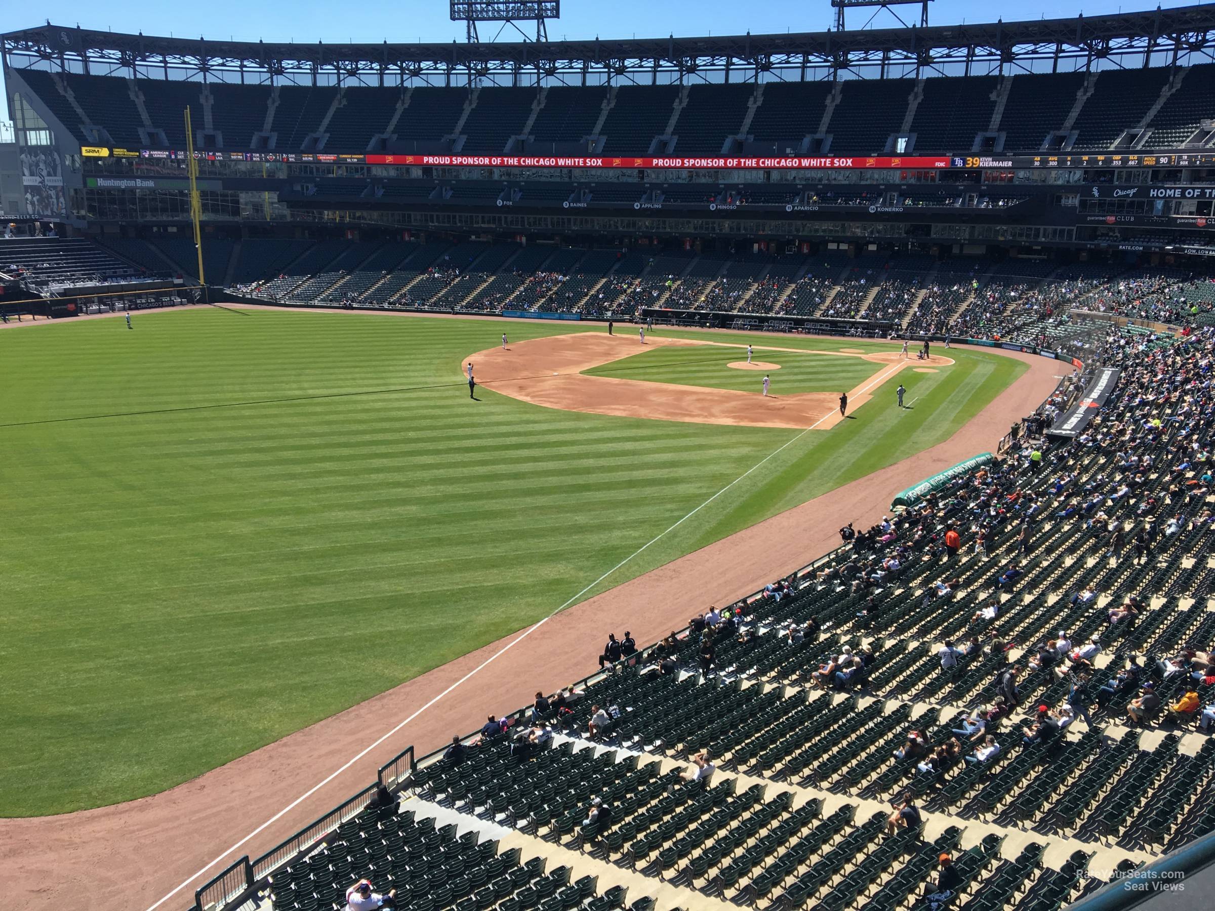 section 354, row 1 seat view  - guaranteed rate field