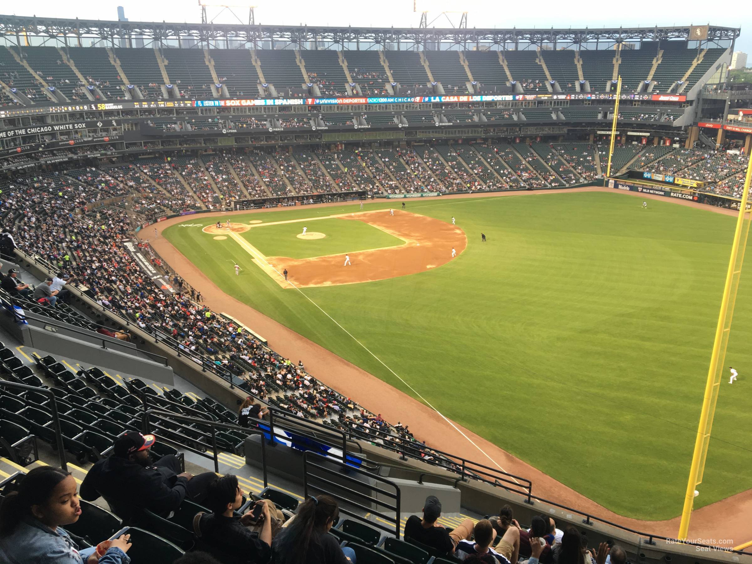 section 509, row 12 seat view  - guaranteed rate field