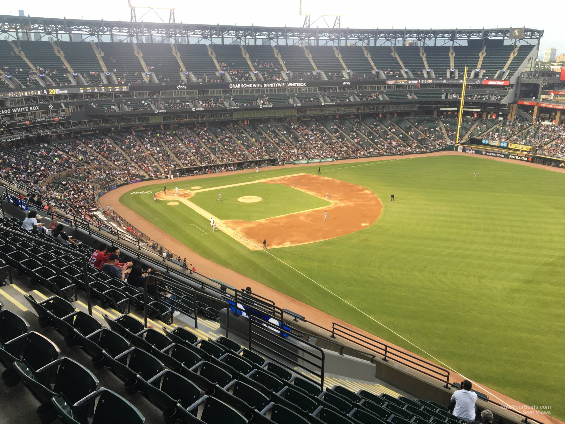 section 512, row 12 seat view  - guaranteed rate field