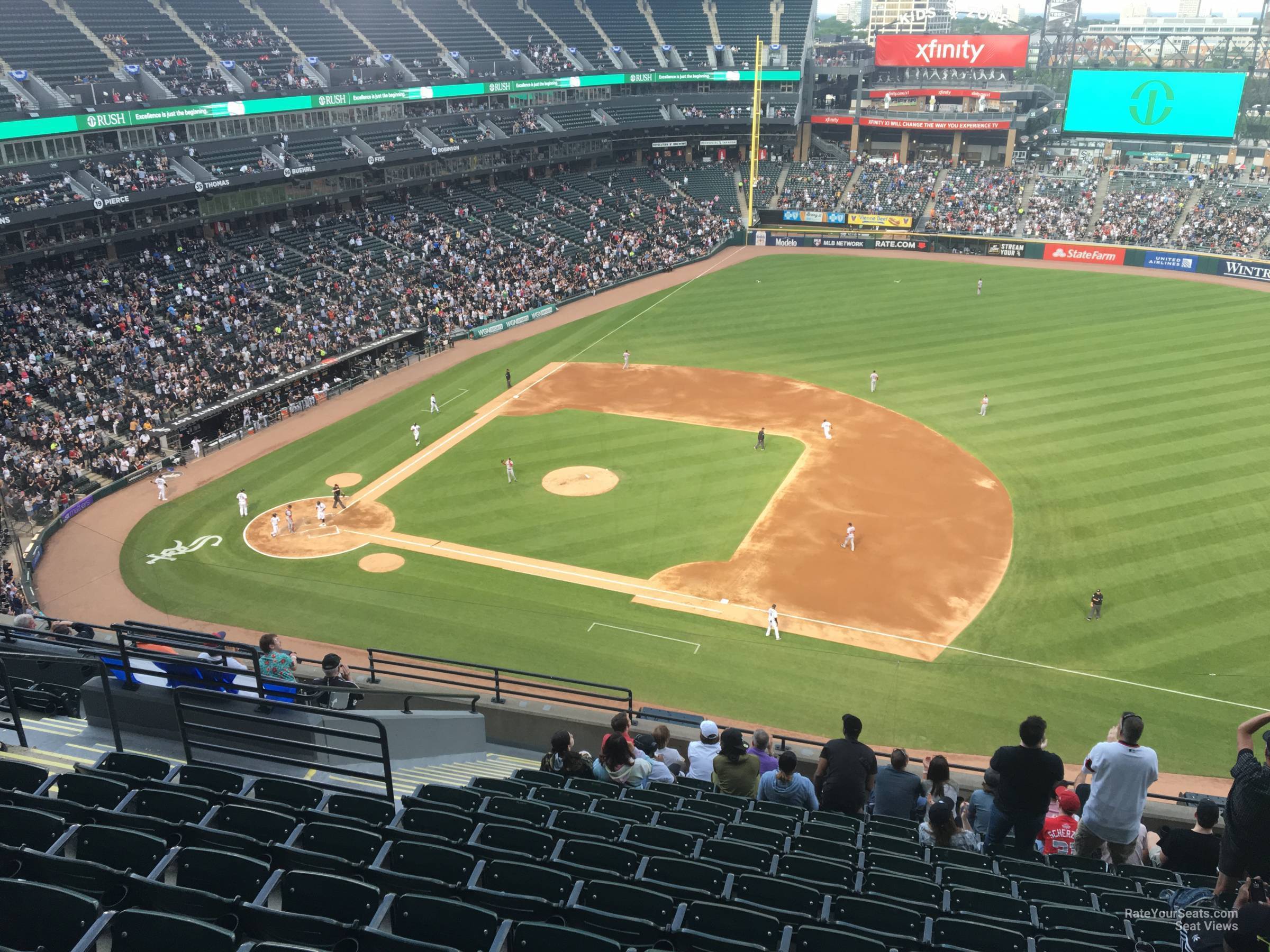 section 522, row 12 seat view  - guaranteed rate field