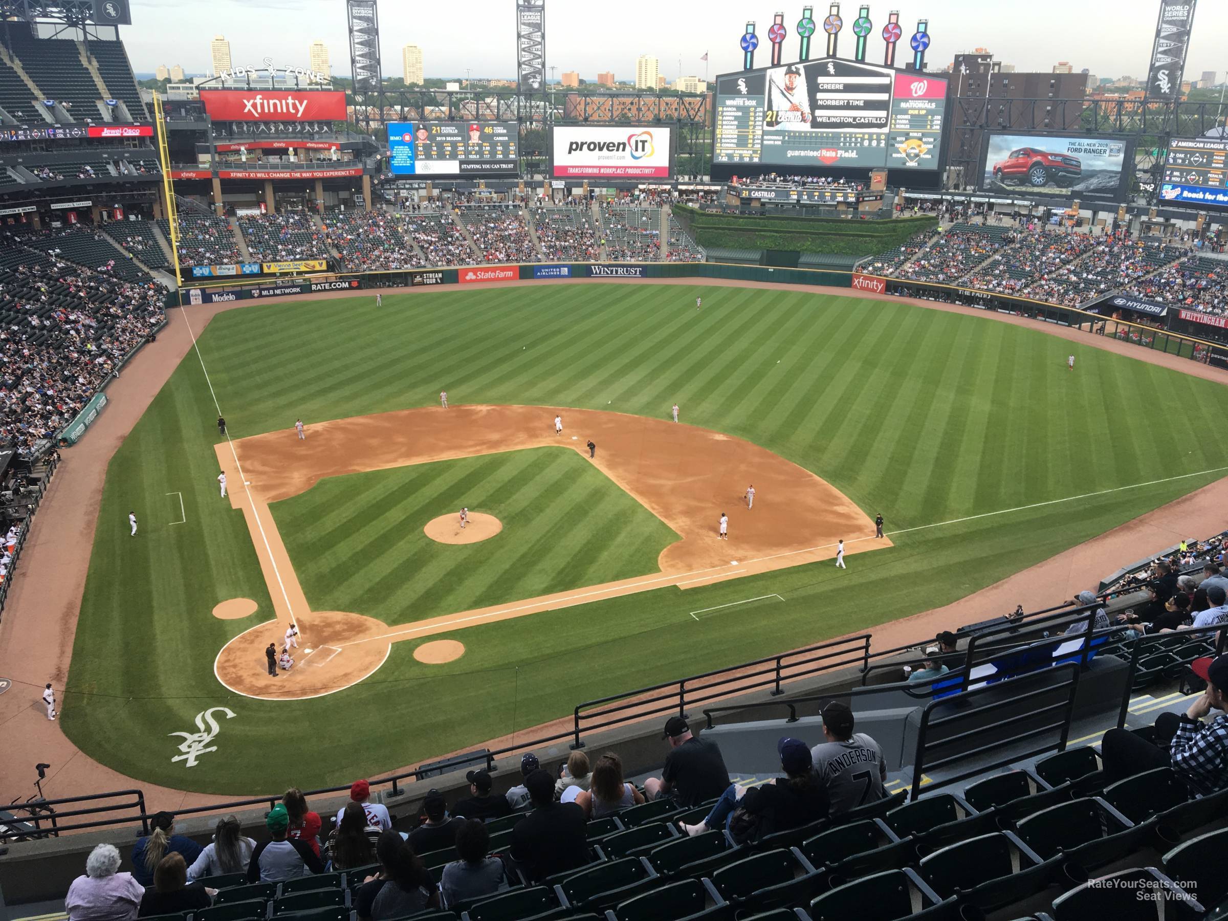 section 528, row 12 seat view  - guaranteed rate field