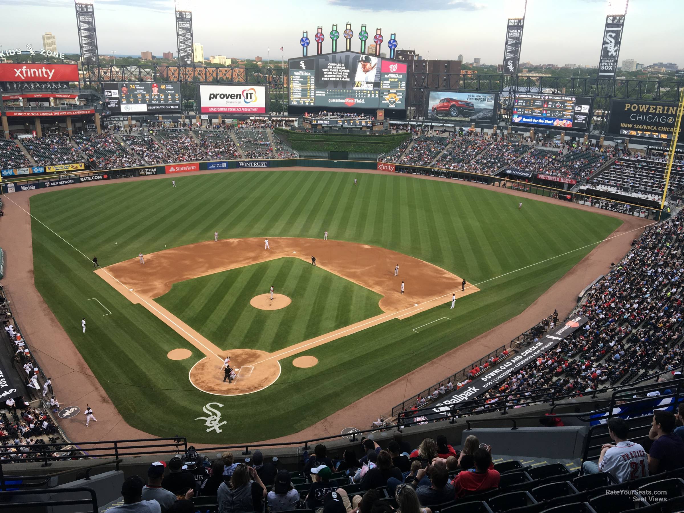 section 530, row 12 seat view  - guaranteed rate field