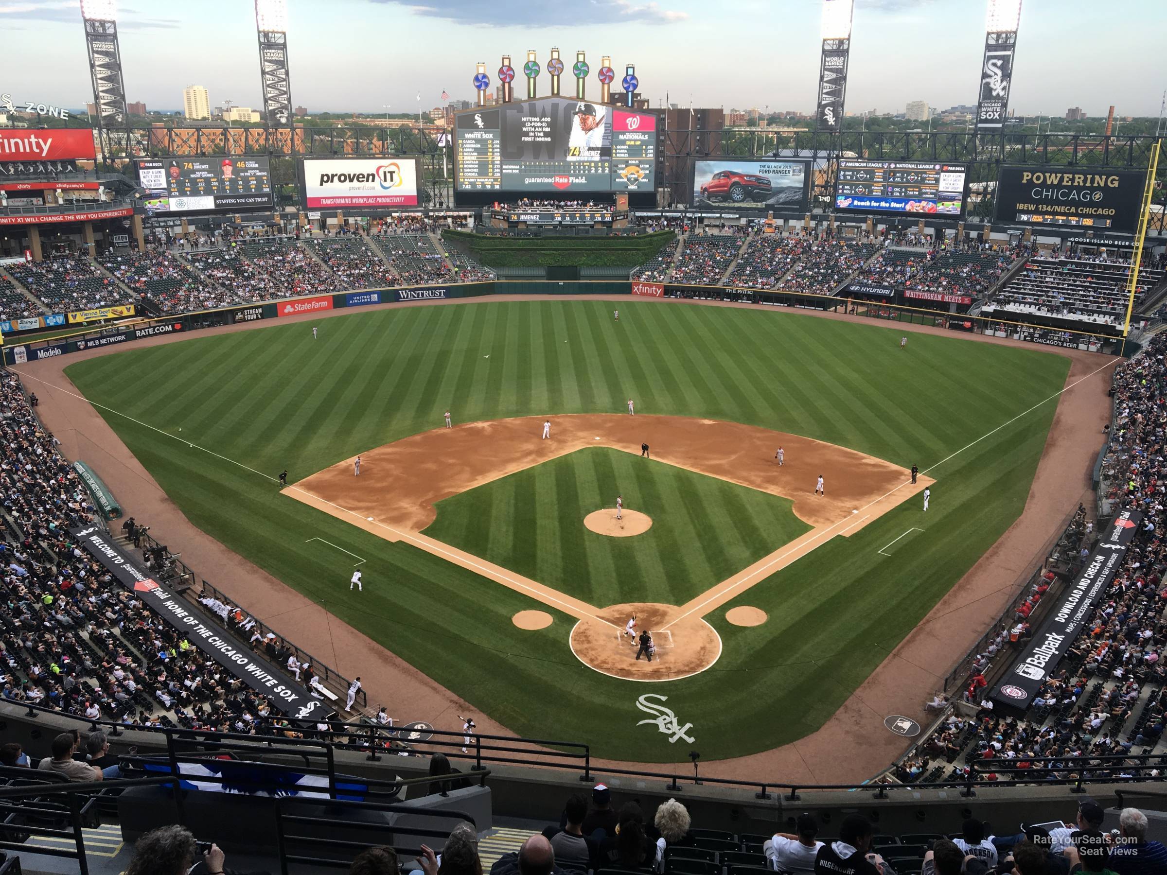 section 533, row 12 seat view  - guaranteed rate field