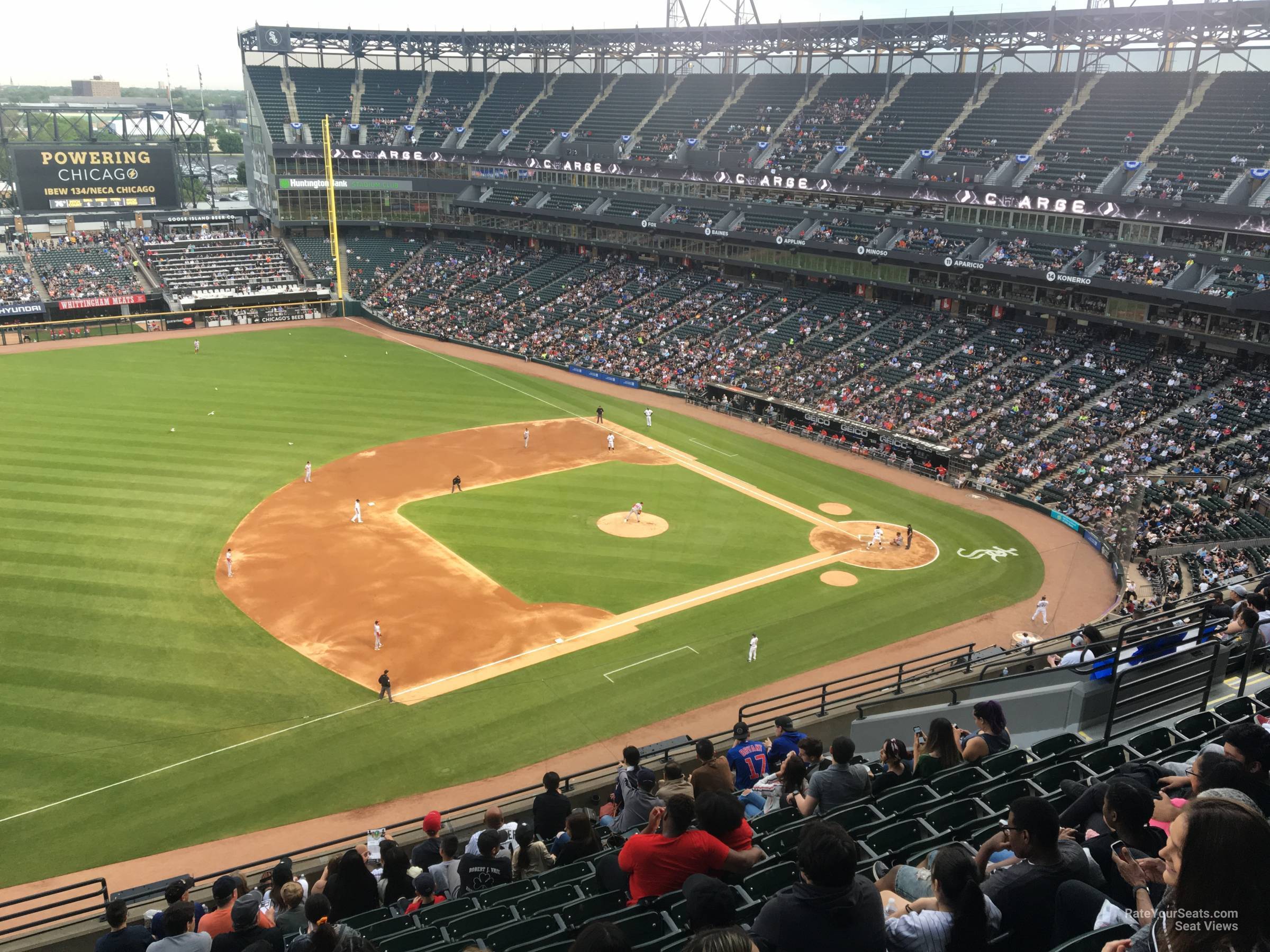 section 544, row 125 seat view  - guaranteed rate field