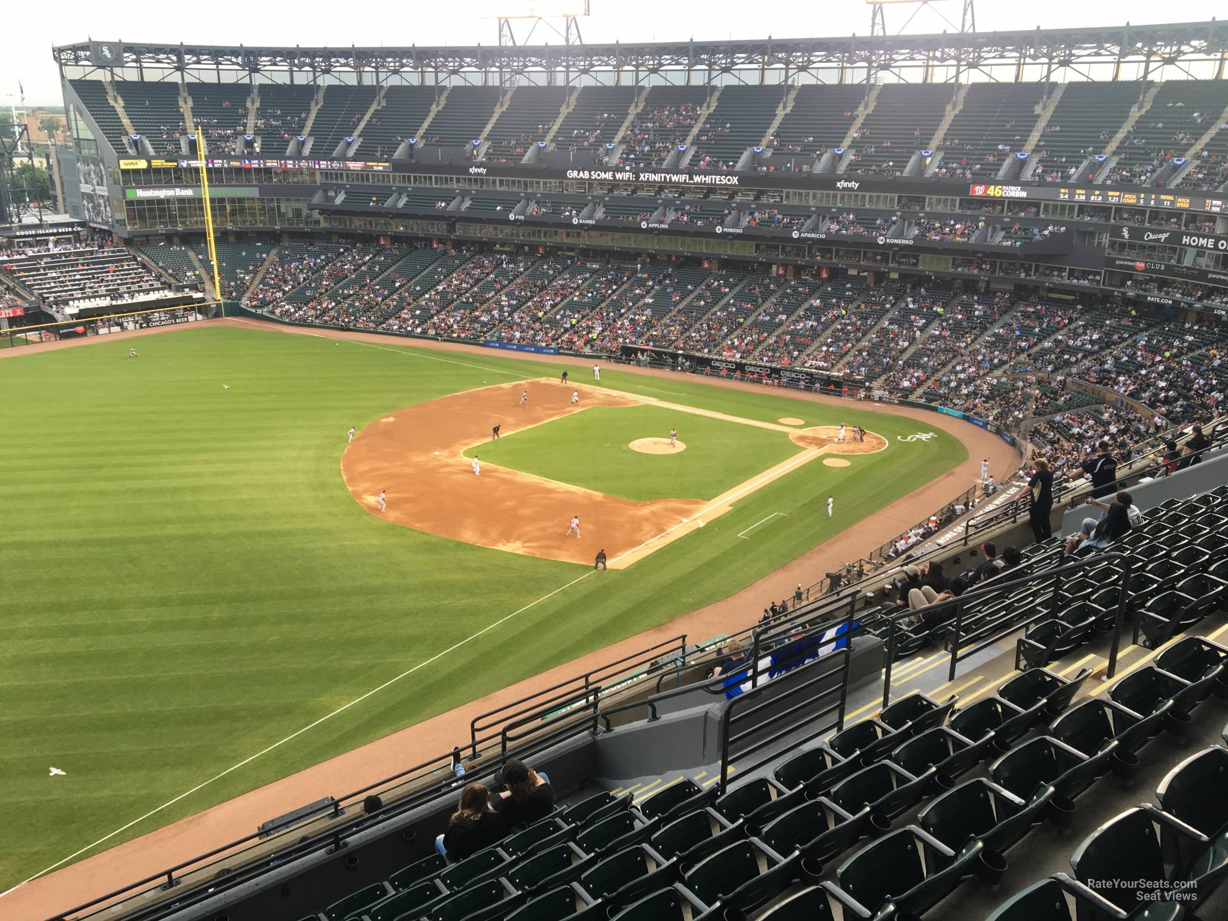 section 550, row 12 seat view  - guaranteed rate field