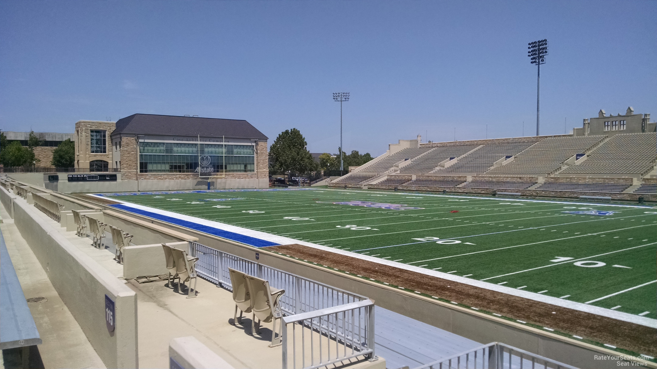 section 114, row 15 seat view  - h.a. chapman stadium