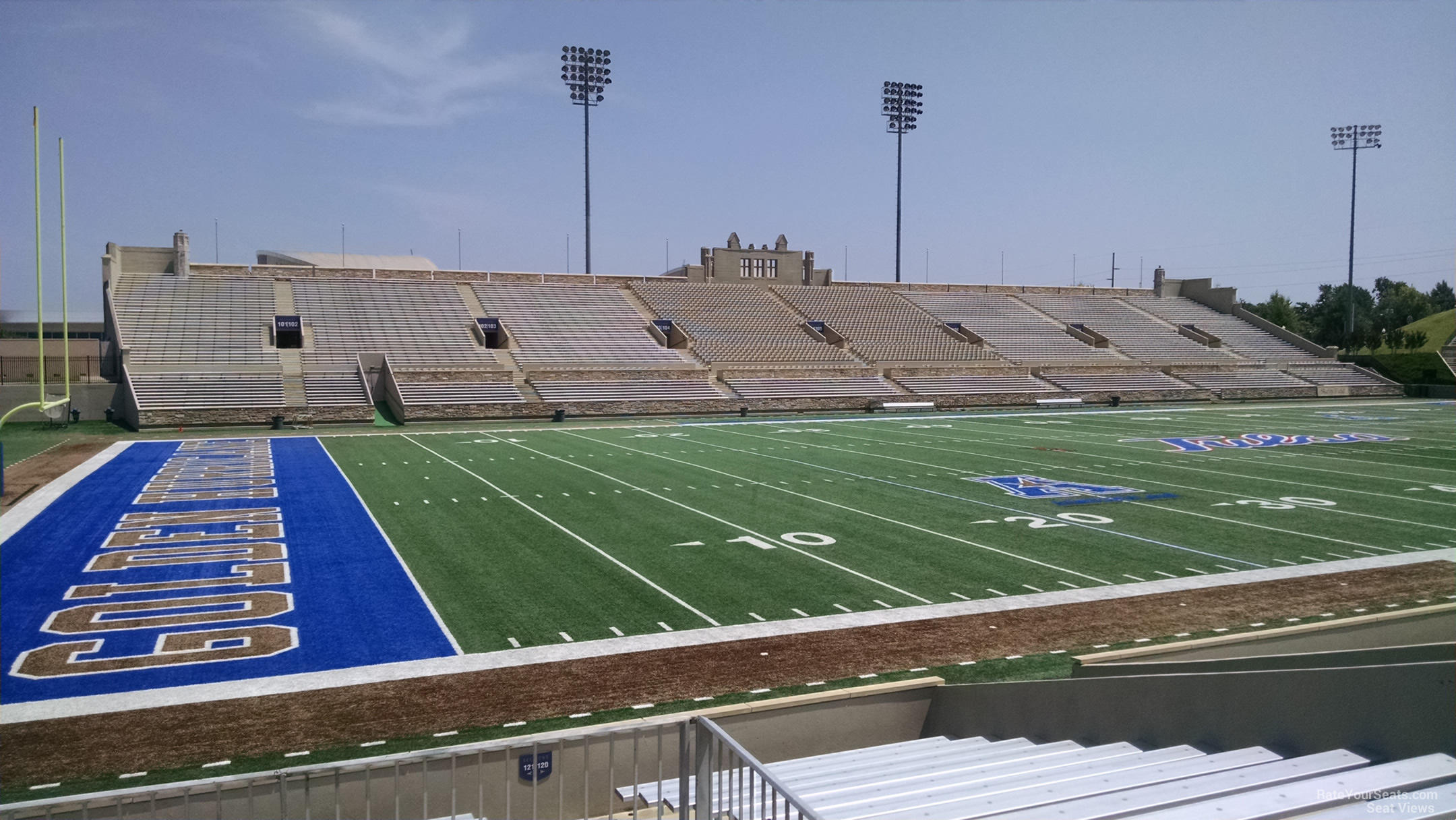 section 121, row 16 seat view  - h.a. chapman stadium