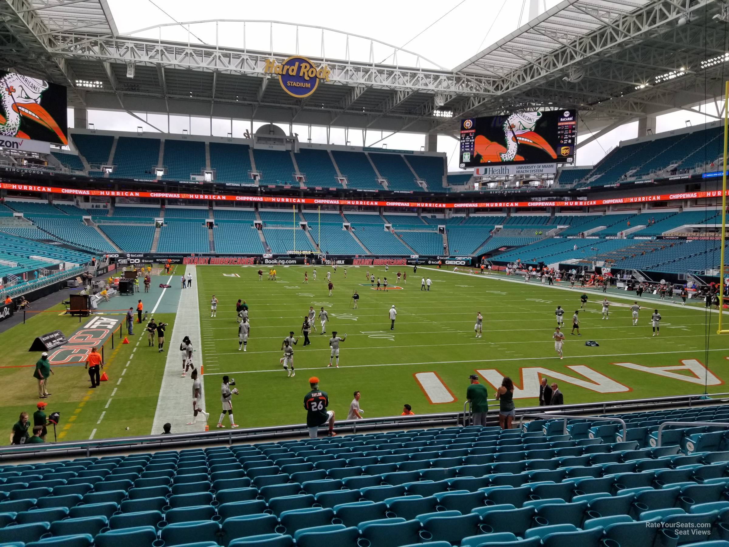 Hard Rock Stadium Section 106 - Miami Dolphins - RateYourSeats.com