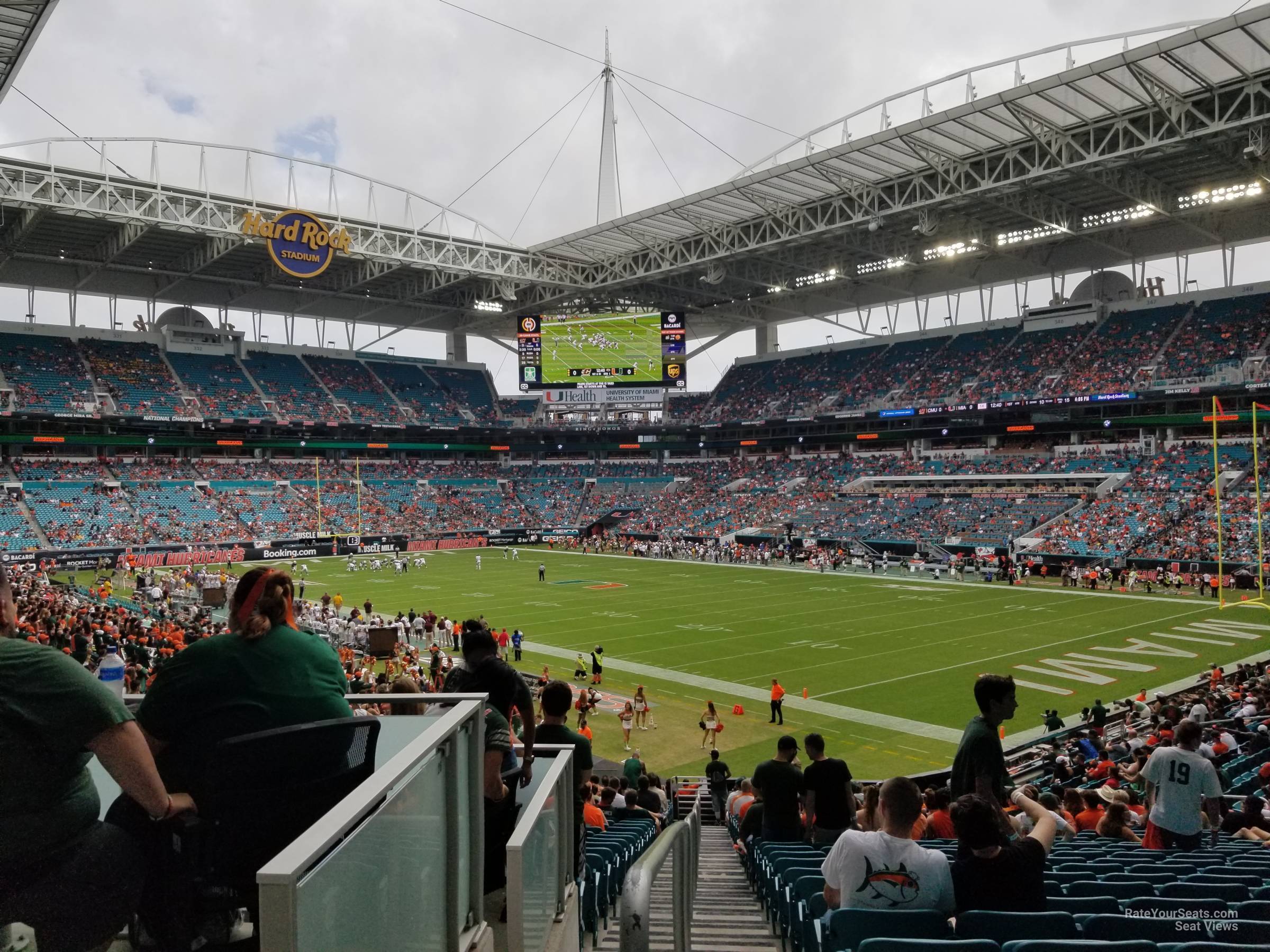 section 110 at hard rock stadium - miami dolphins