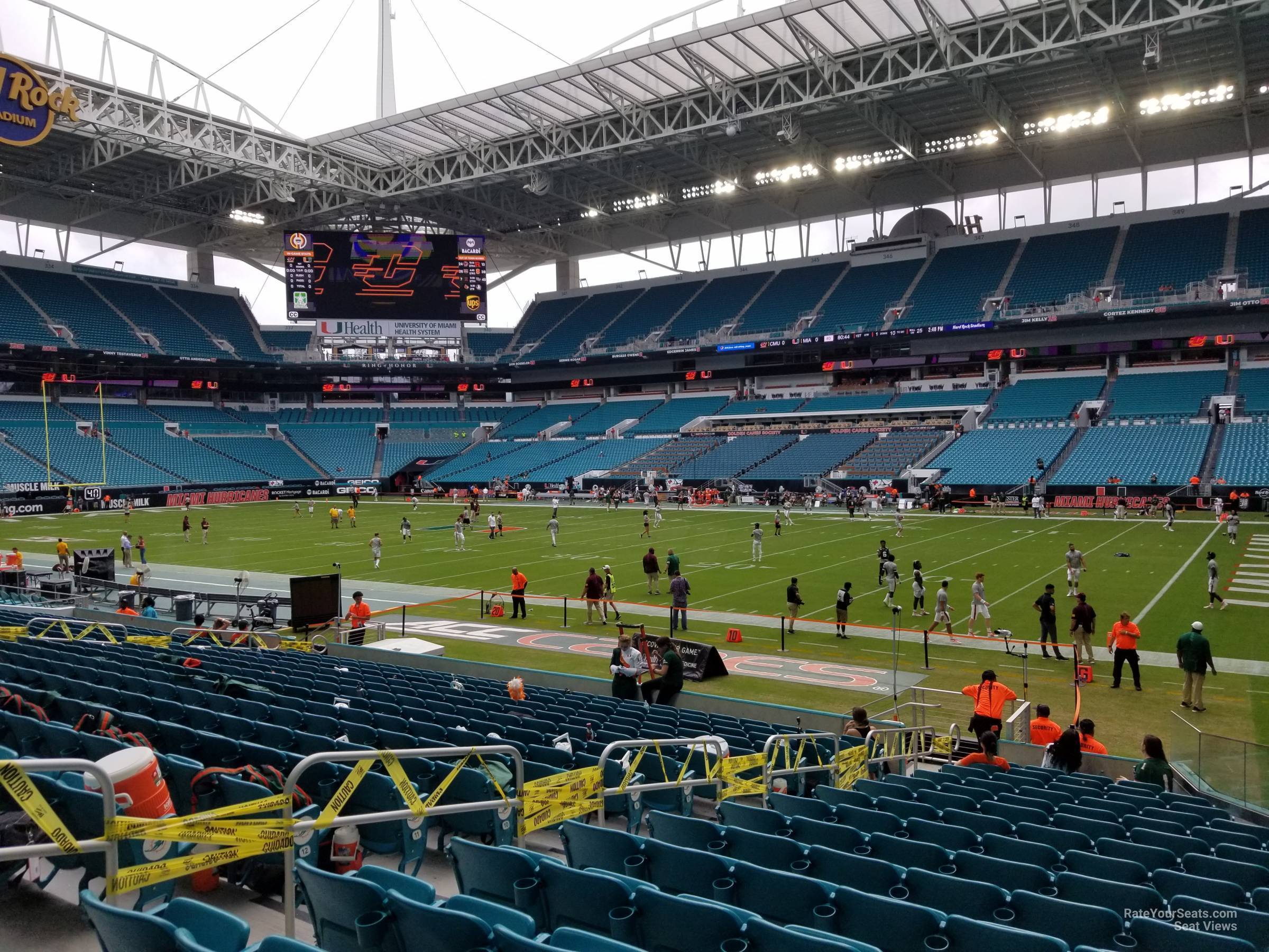 Hard Rock Stadium Section 114 - Miami Dolphins - RateYourSeats.com