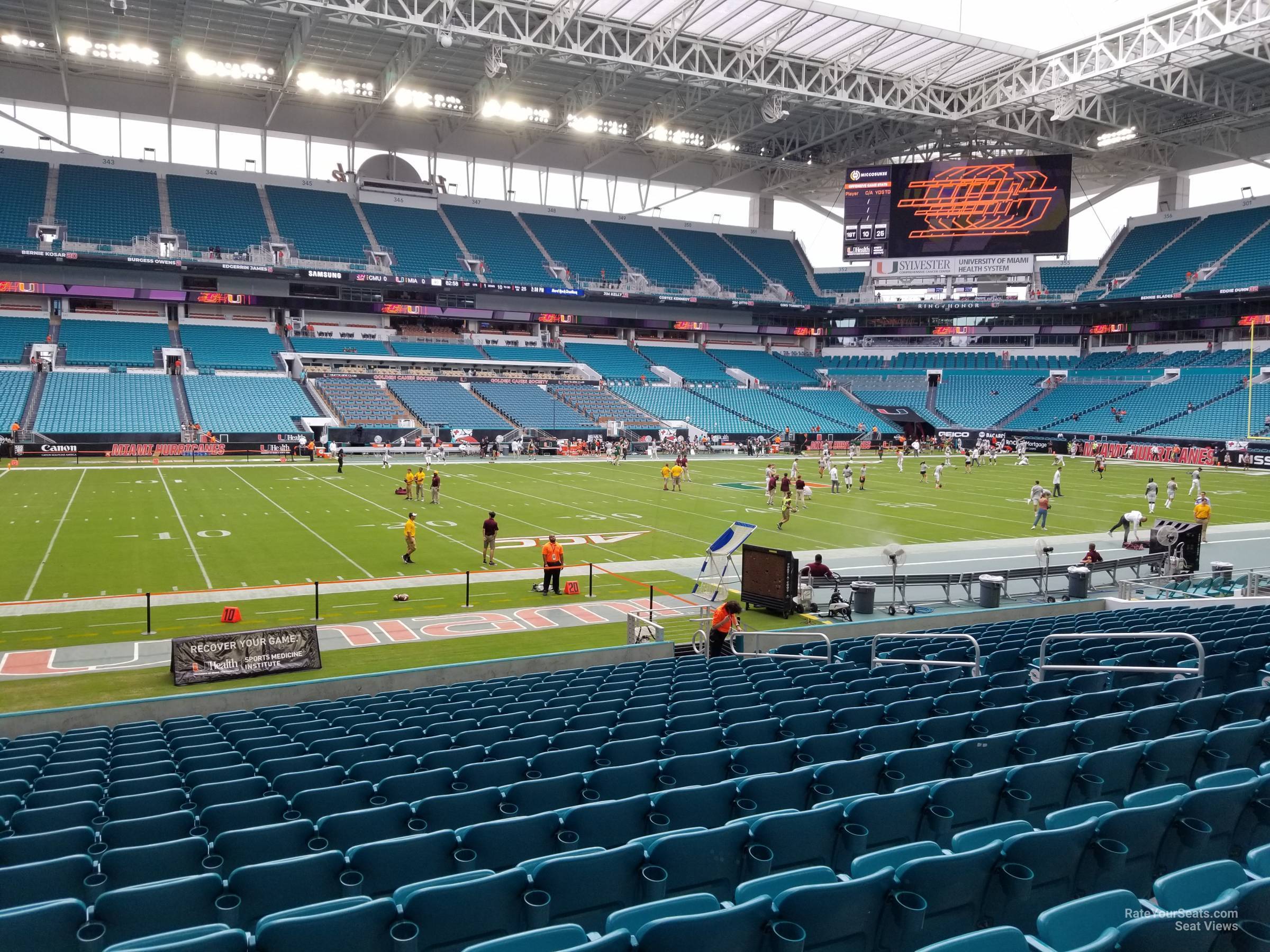 Hard Rock Stadium Section 121 - Miami Dolphins - RateYourSeats.com