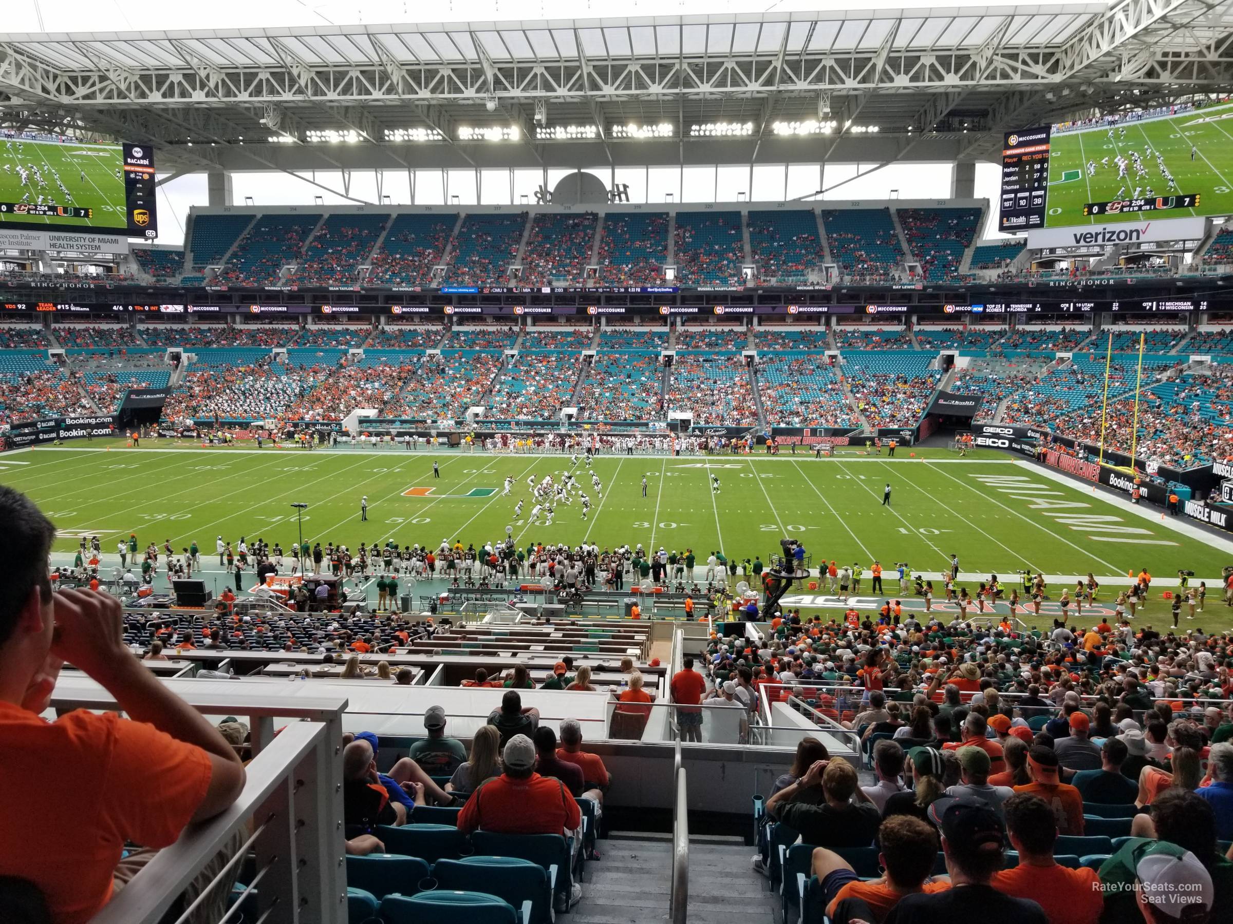 Hard Rock Stadium Section 245 - Miami Dolphins ...
