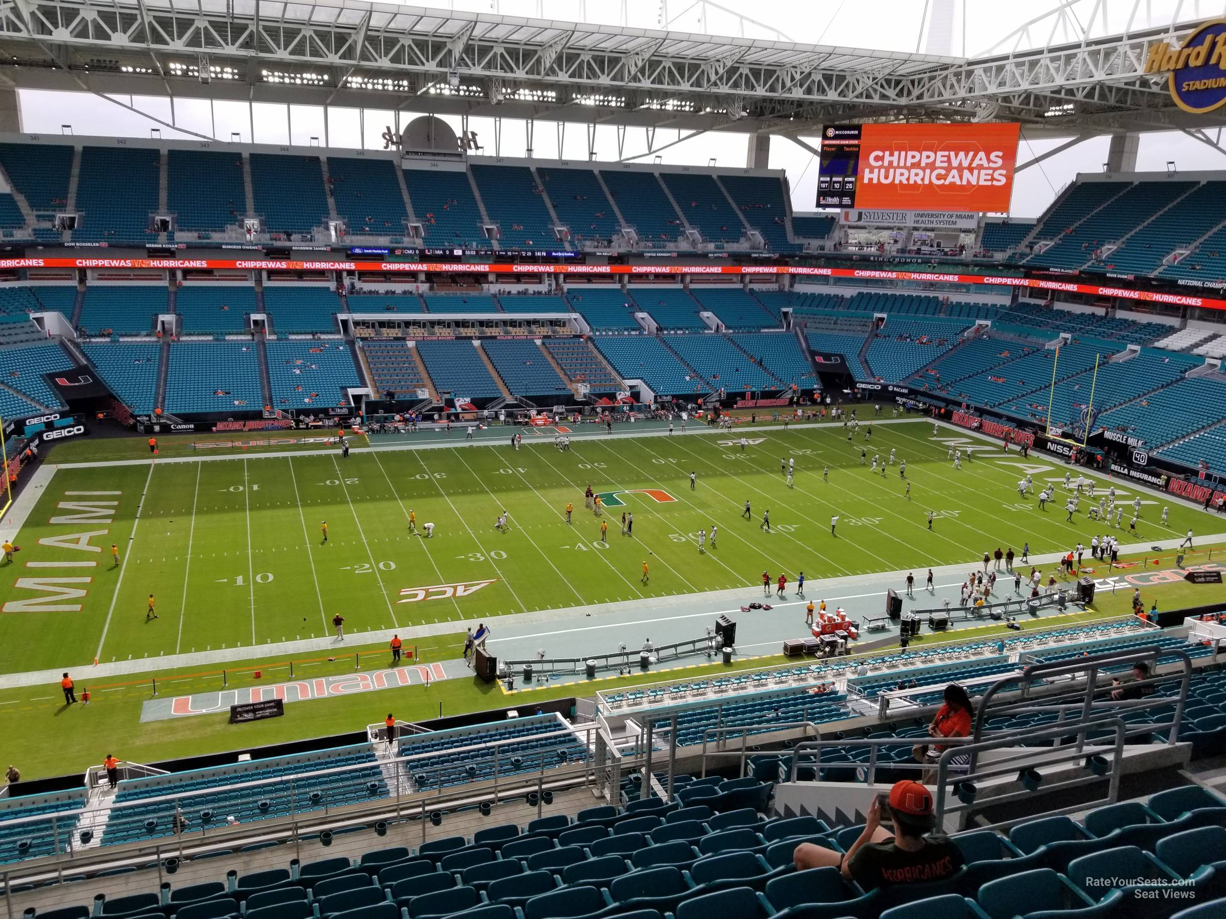 Hard Rock Stadium, section 321, home of Florida Marlins, Miami