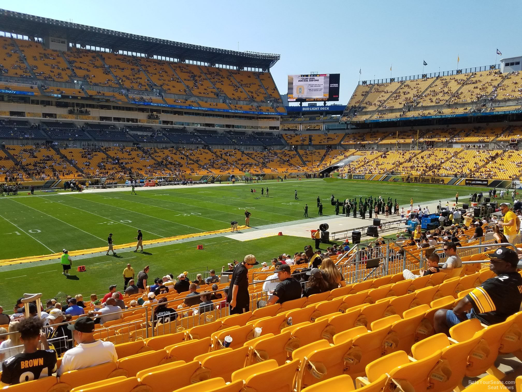 Buy Steelers SBLs in section 107, row V, seats 13-14