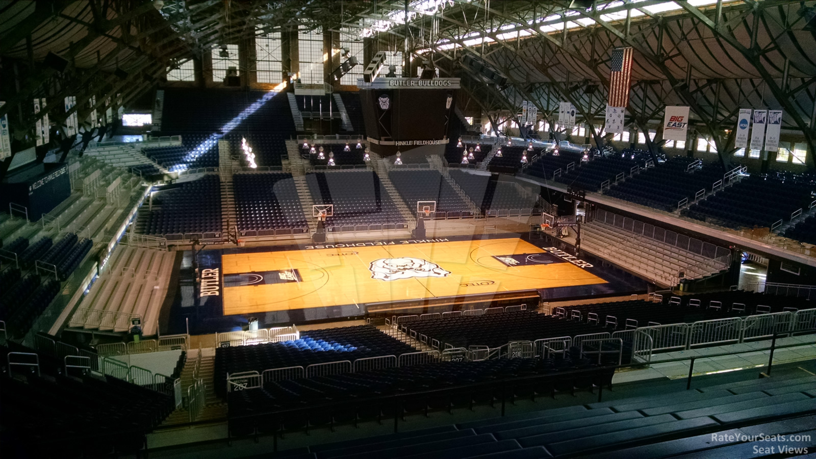 section 307, row 13 seat view  - hinkle fieldhouse