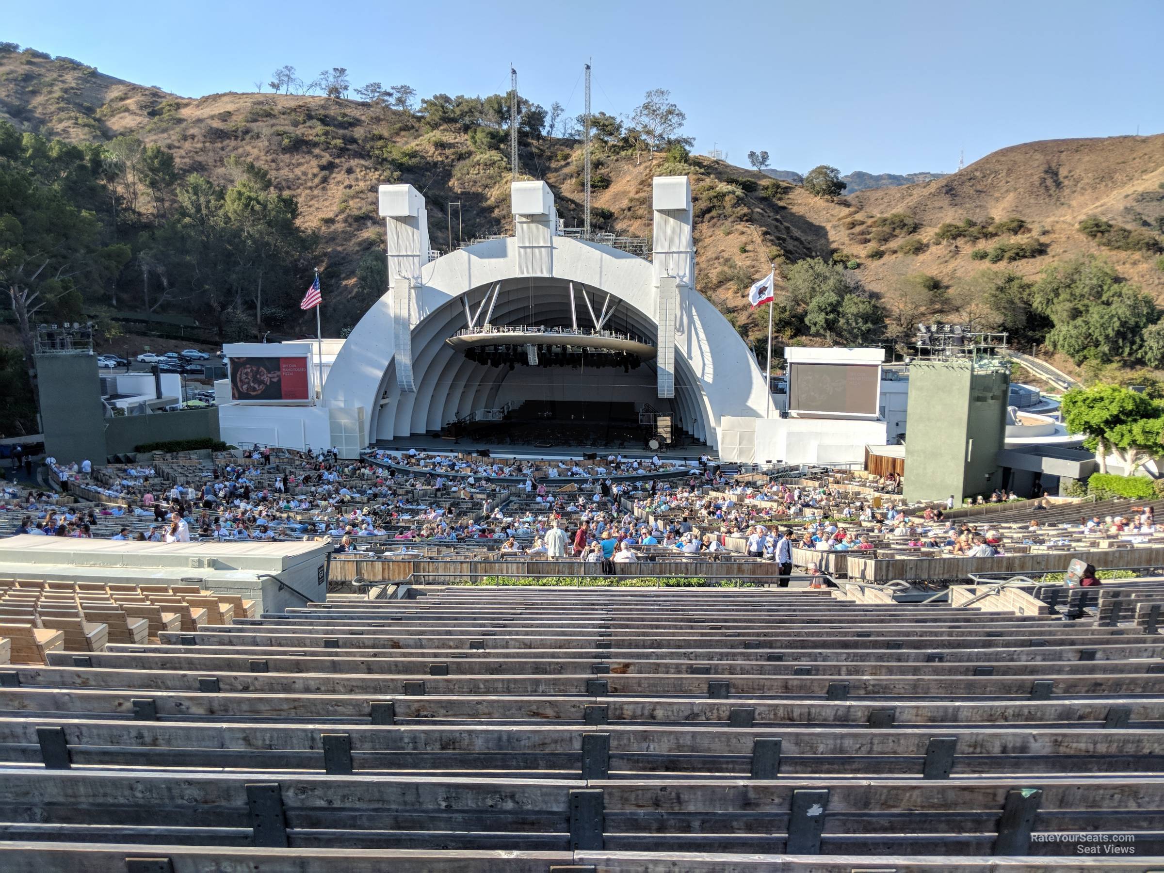 section g2, row 22 seat view  - hollywood bowl