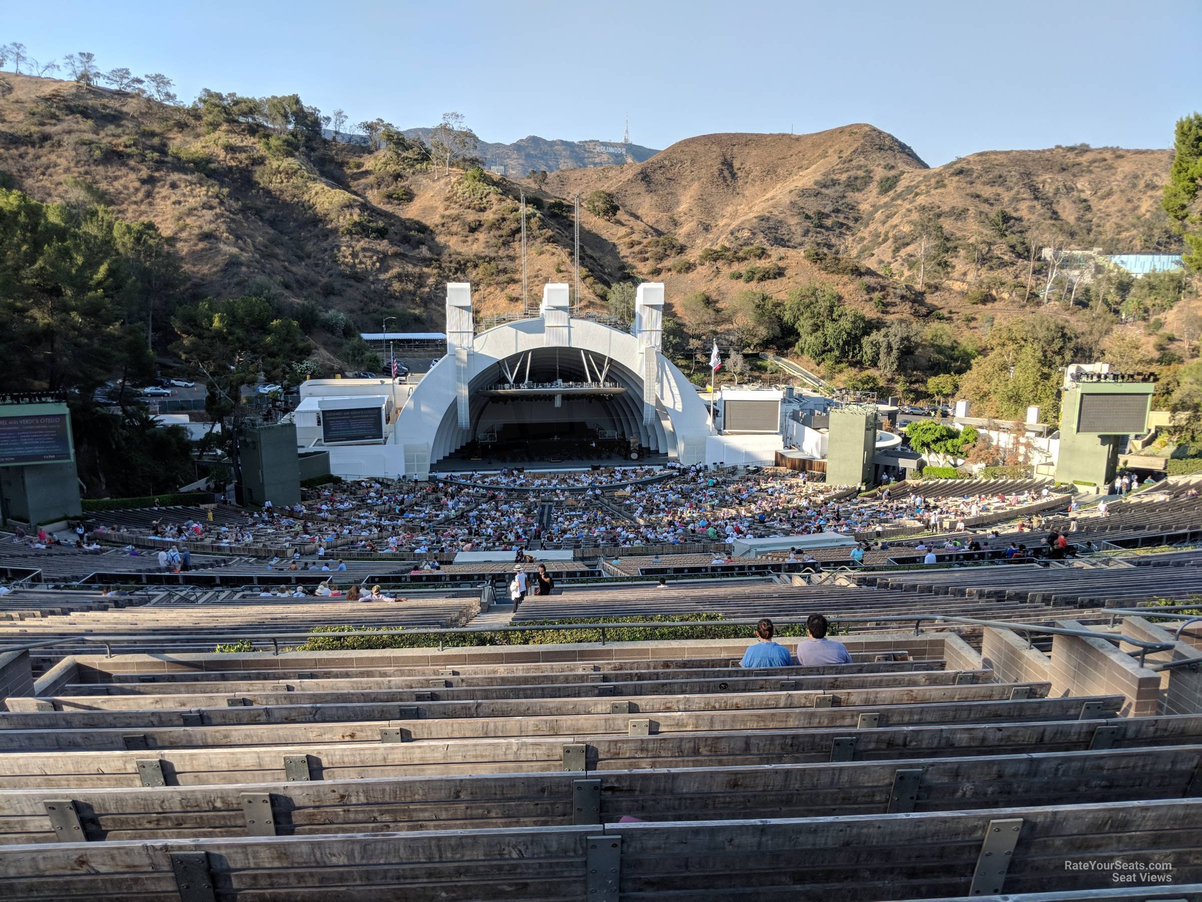 section t1, row 13 seat view  - hollywood bowl