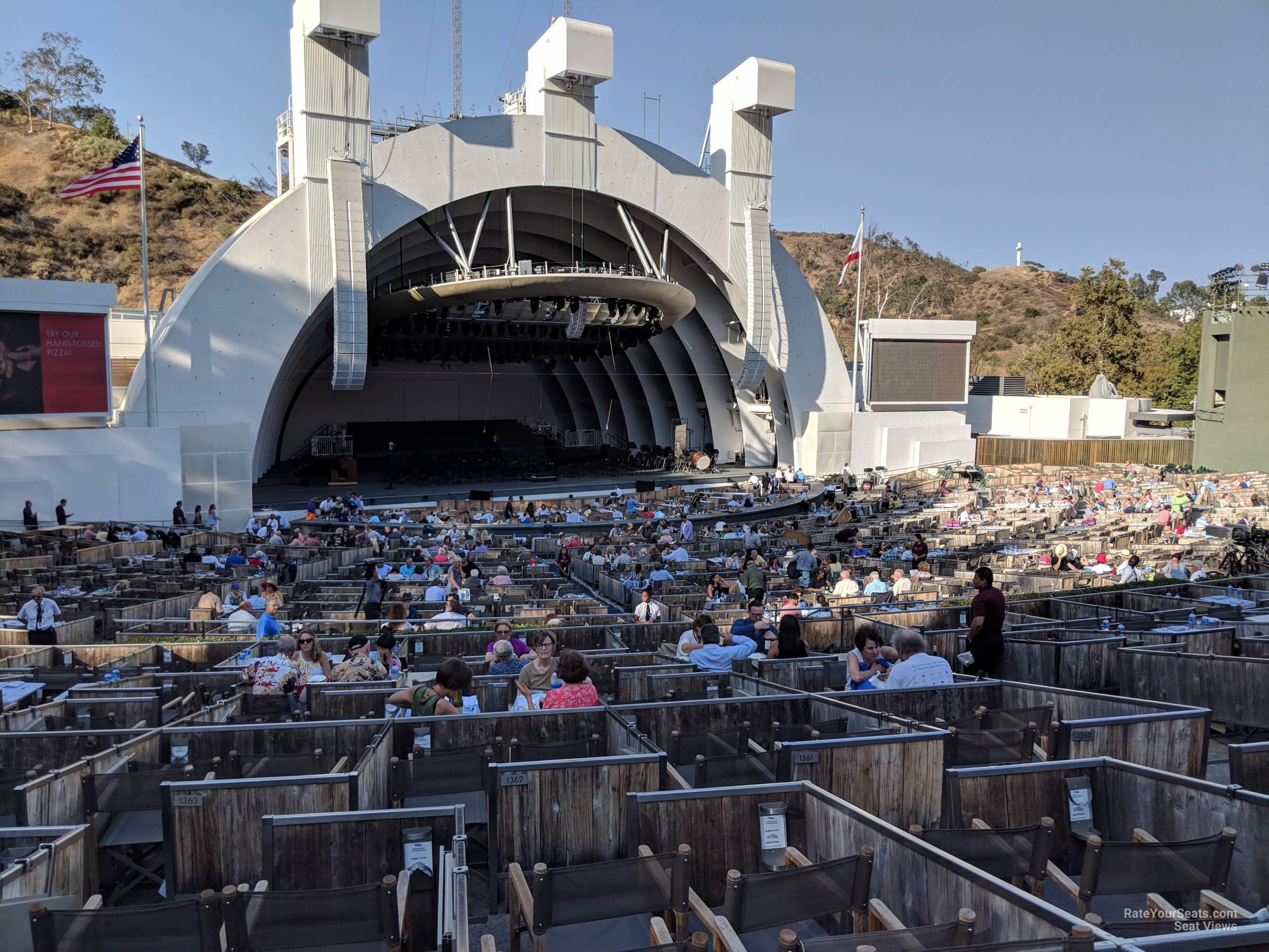 terrace box 6, row 1665 seat view  - hollywood bowl