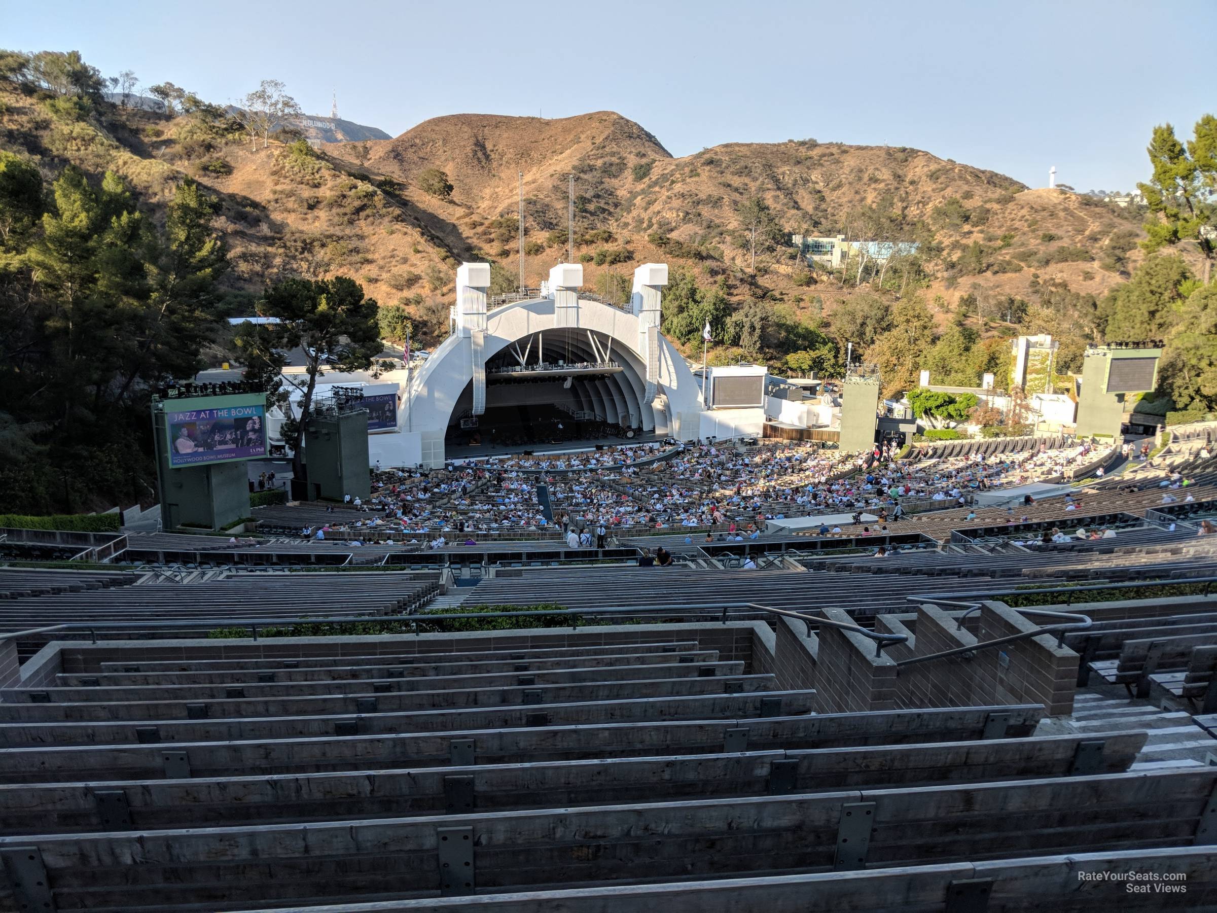 section u2, row 13 seat view  - hollywood bowl