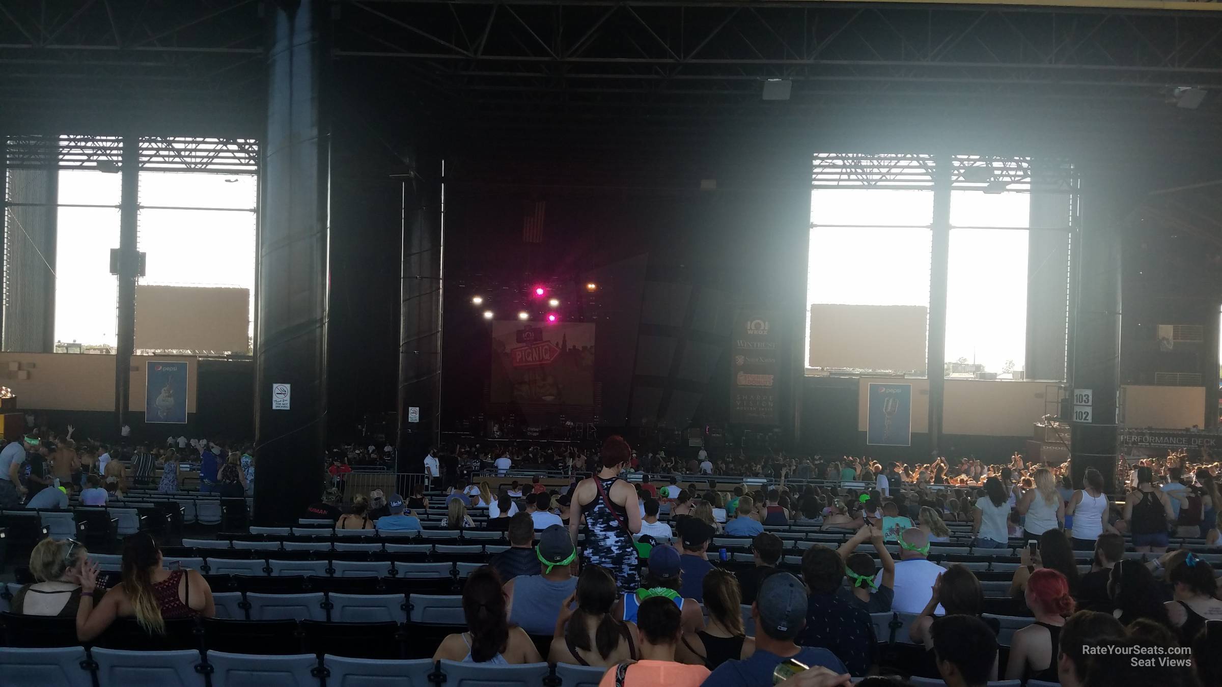 section 204, row mmm seat view  - credit union 1 amphitheatre