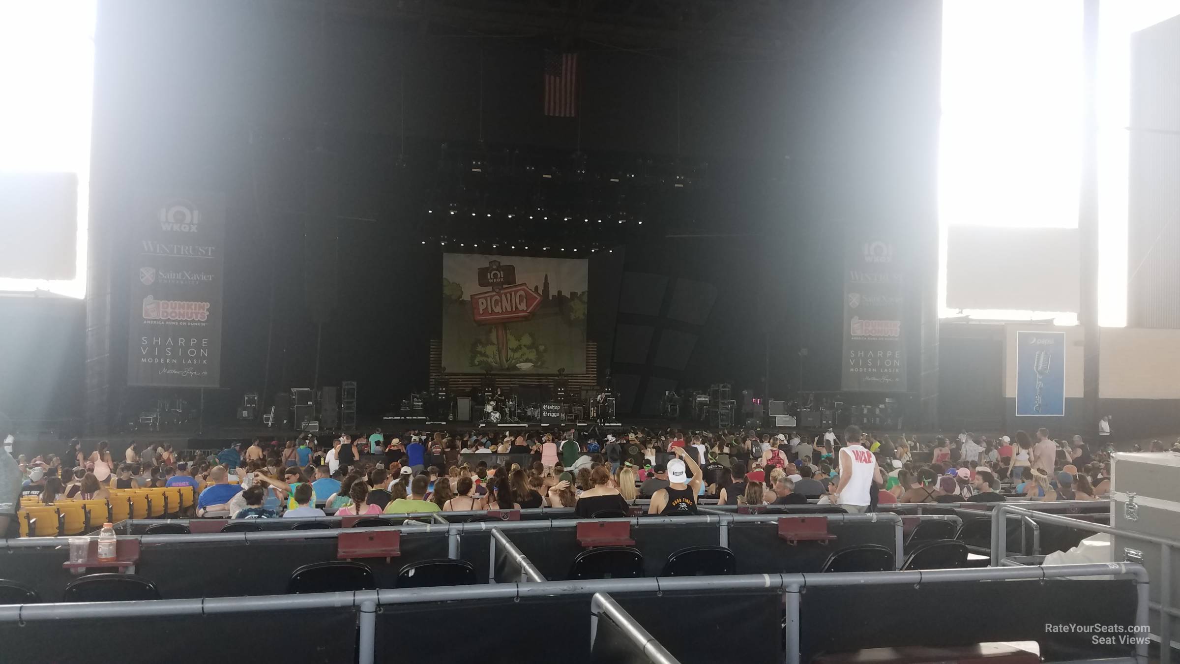 hollywood casino amphitheatre section right row pp