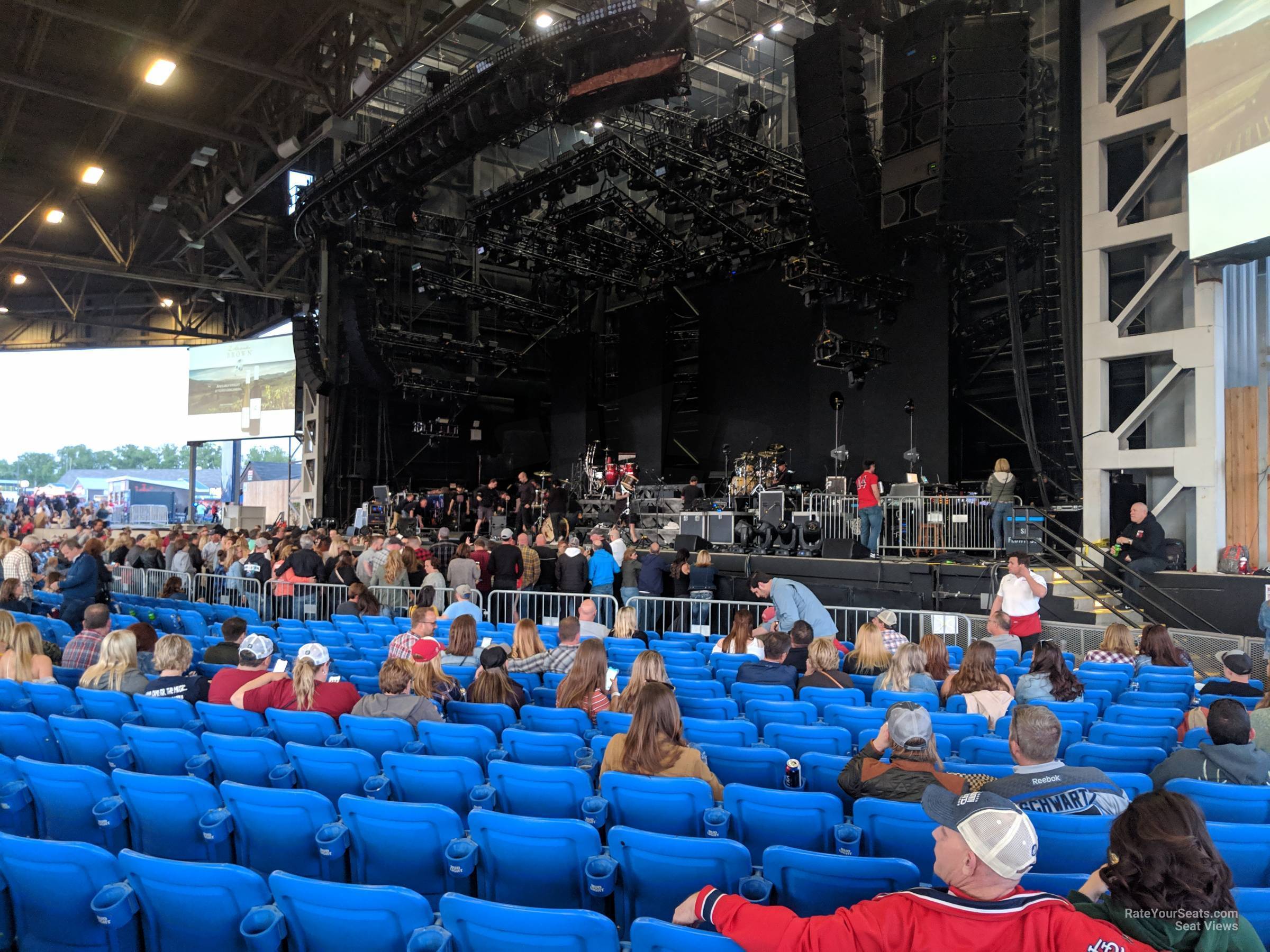 section right, row s seat view  - hollywood casino amphitheatre st. louis
