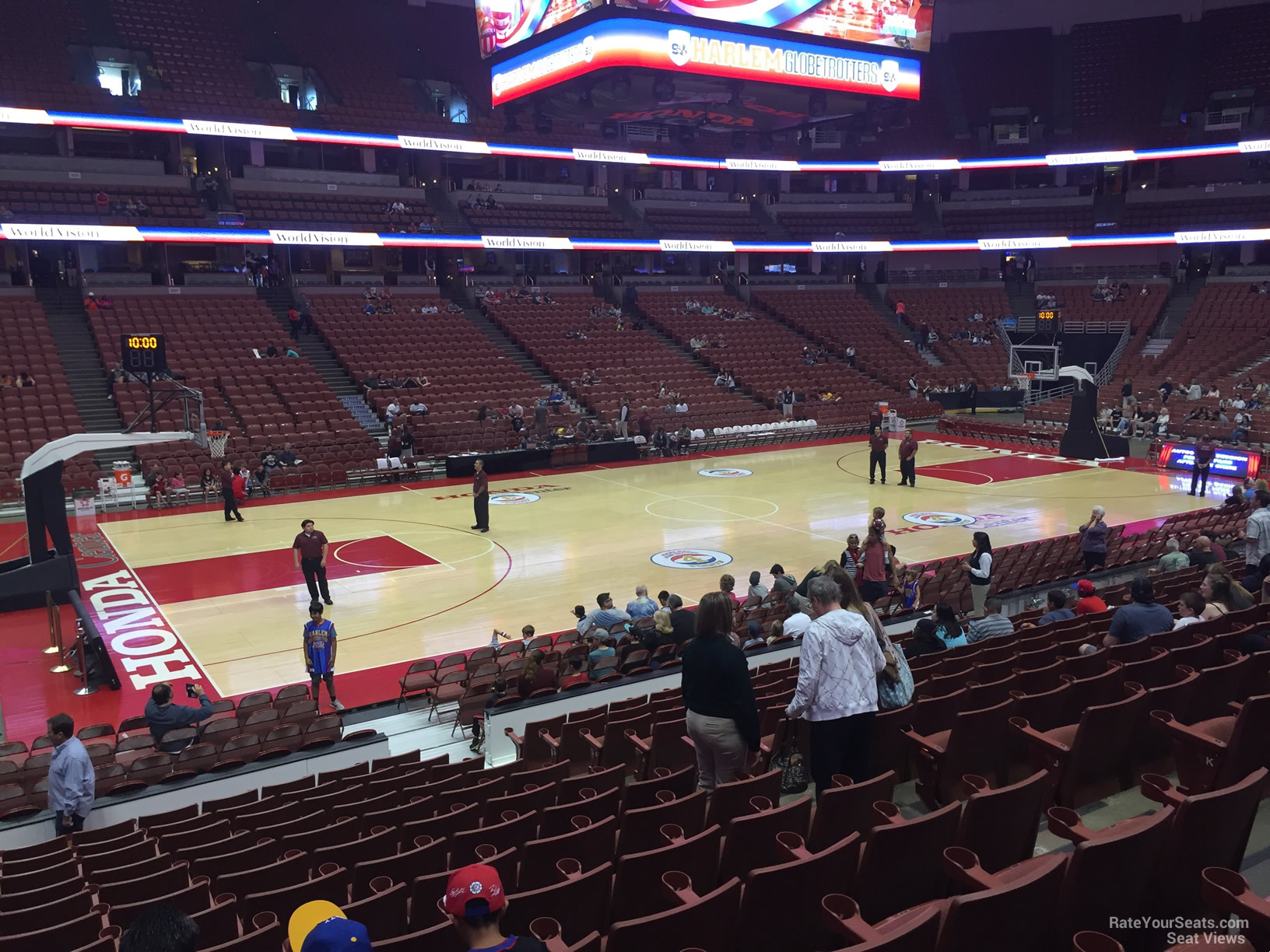 section 224, row p seat view  for basketball - honda center