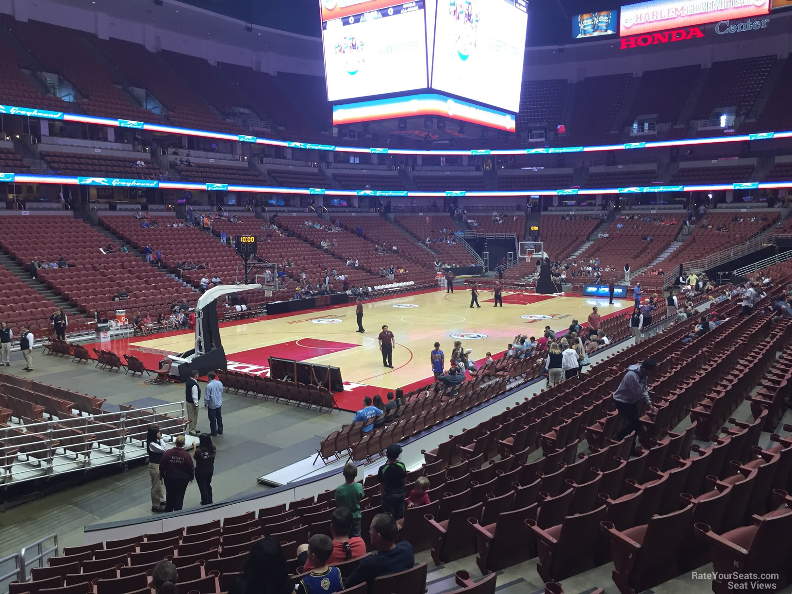 section 226, row p seat view  for basketball - honda center