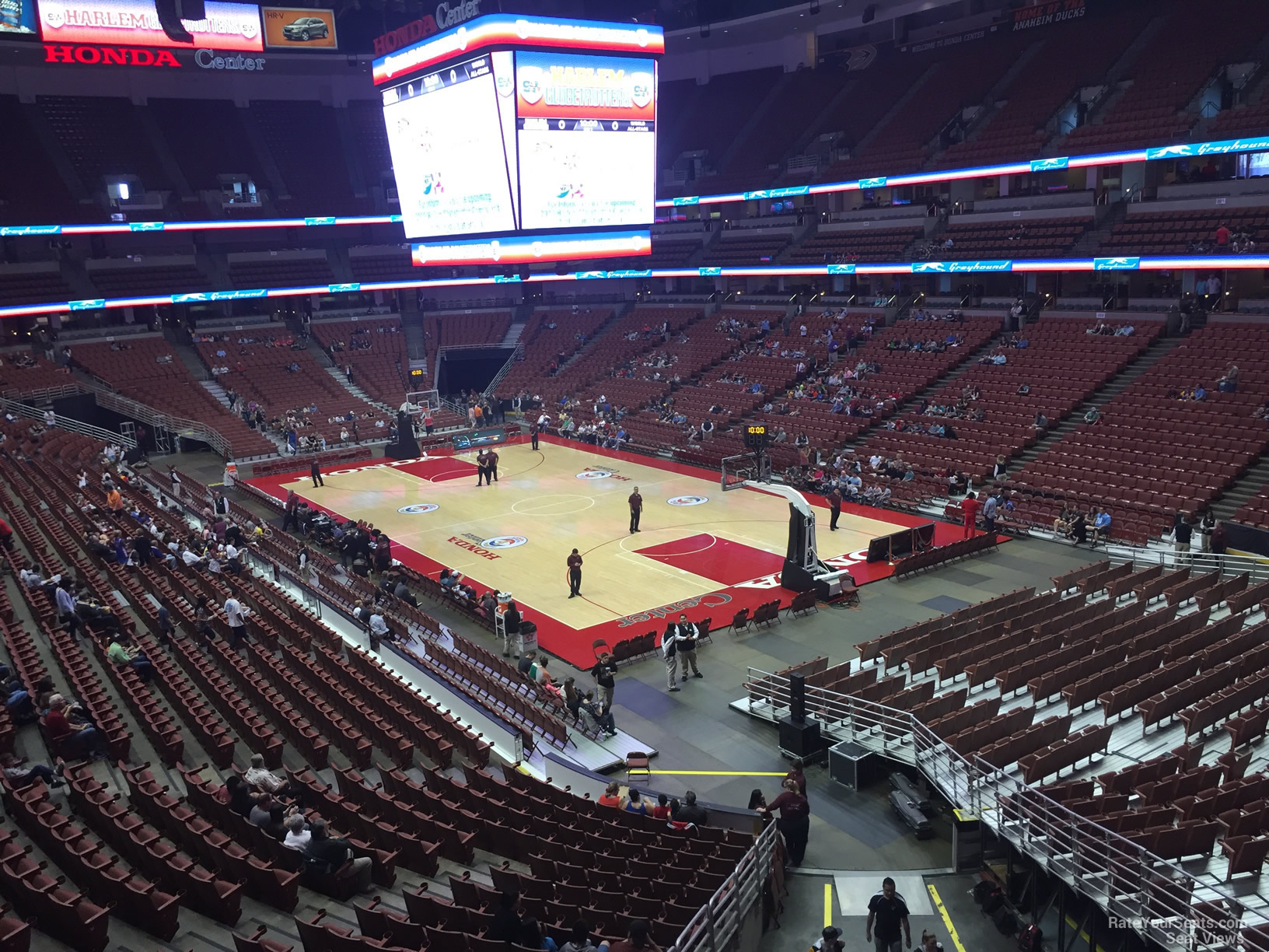 section 303, row c seat view  for basketball - honda center