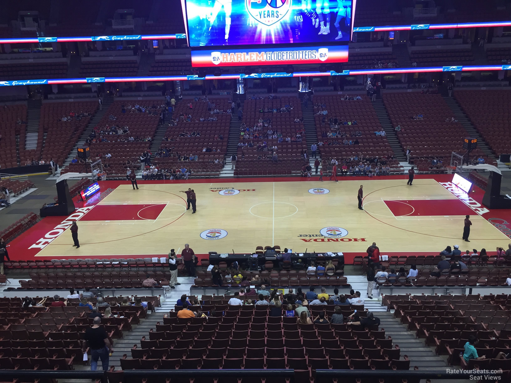 section 307, row c seat view  for basketball - honda center