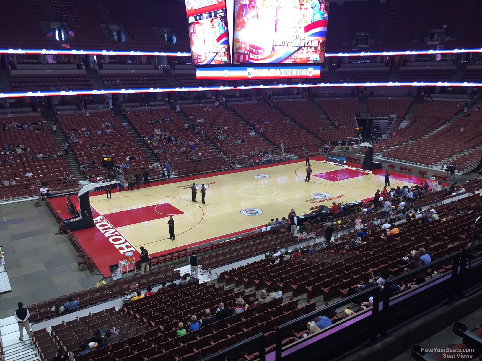 section 309, row c seat view  for basketball - honda center