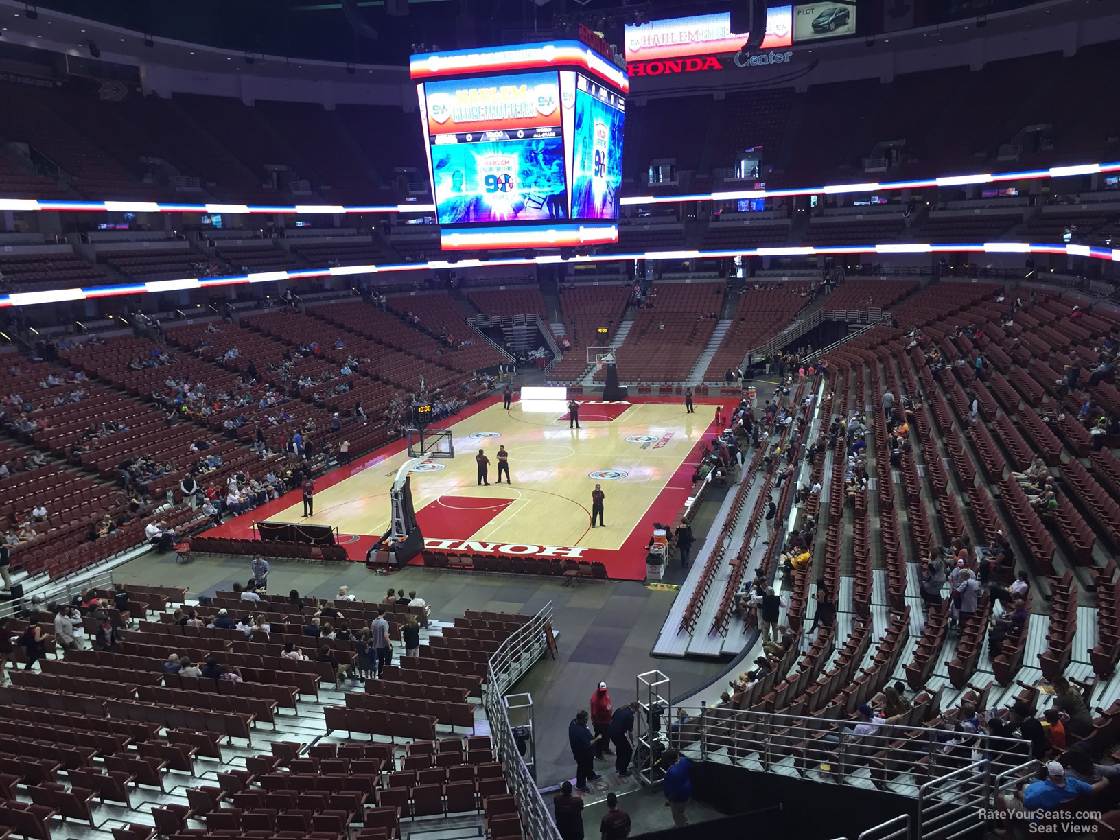 section 312, row c seat view  for basketball - honda center