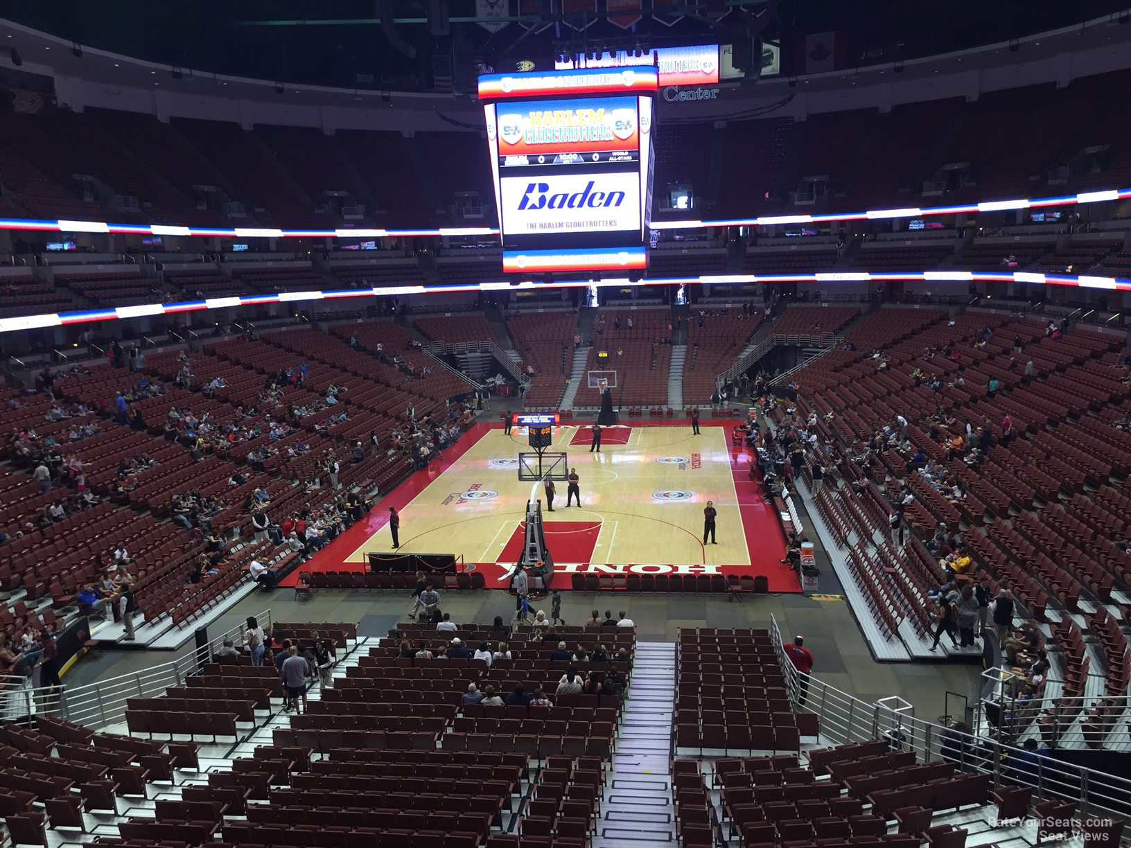 section 313, row c seat view  for basketball - honda center