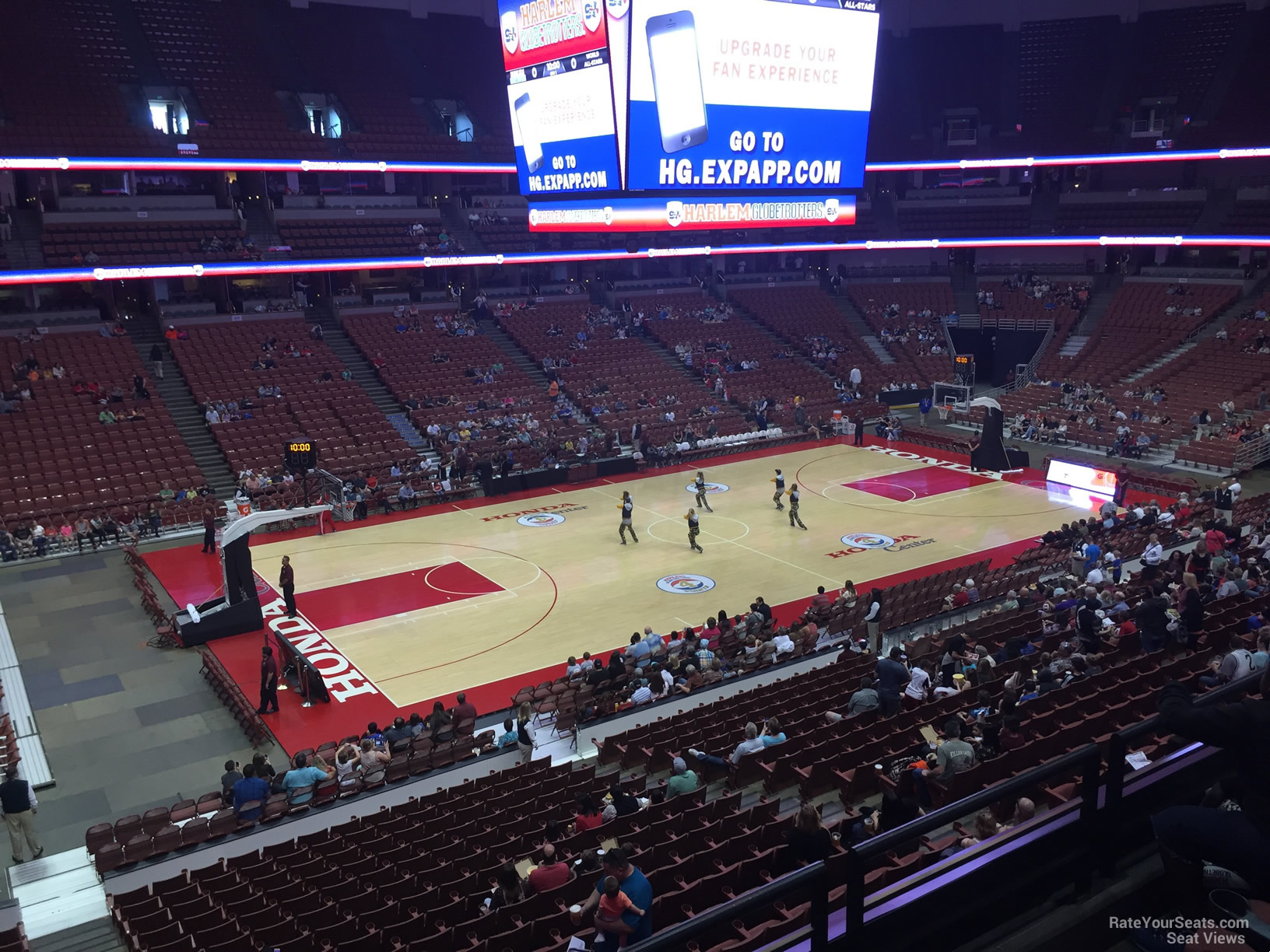 section 322, row c seat view  for basketball - honda center