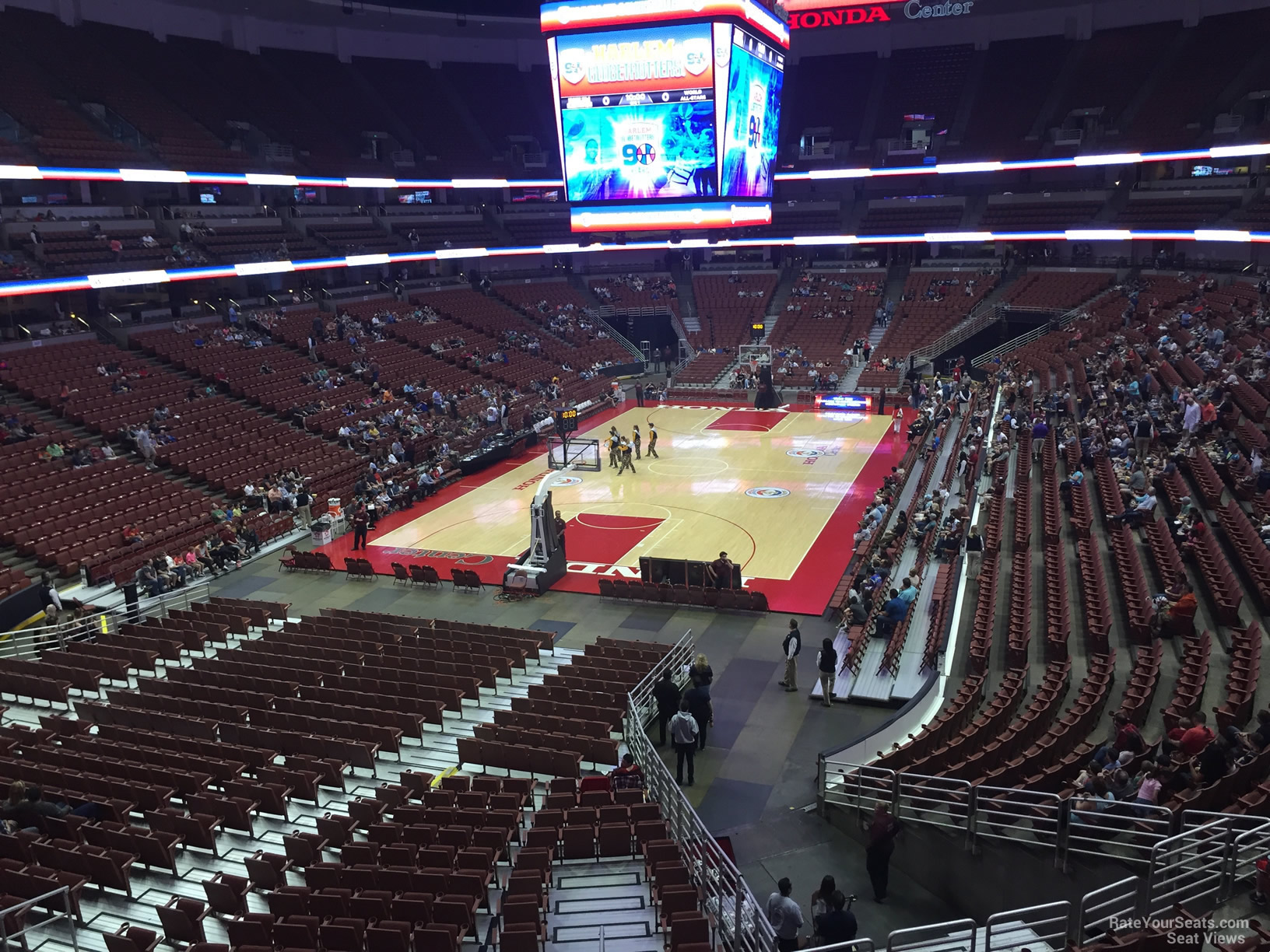 section 325, row c seat view  for basketball - honda center