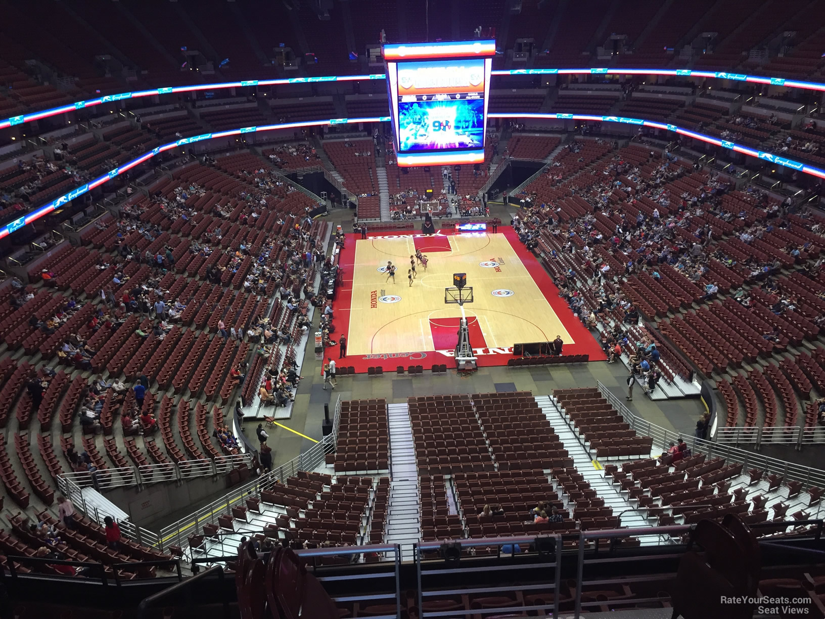 section 401, row e seat view  for basketball - honda center