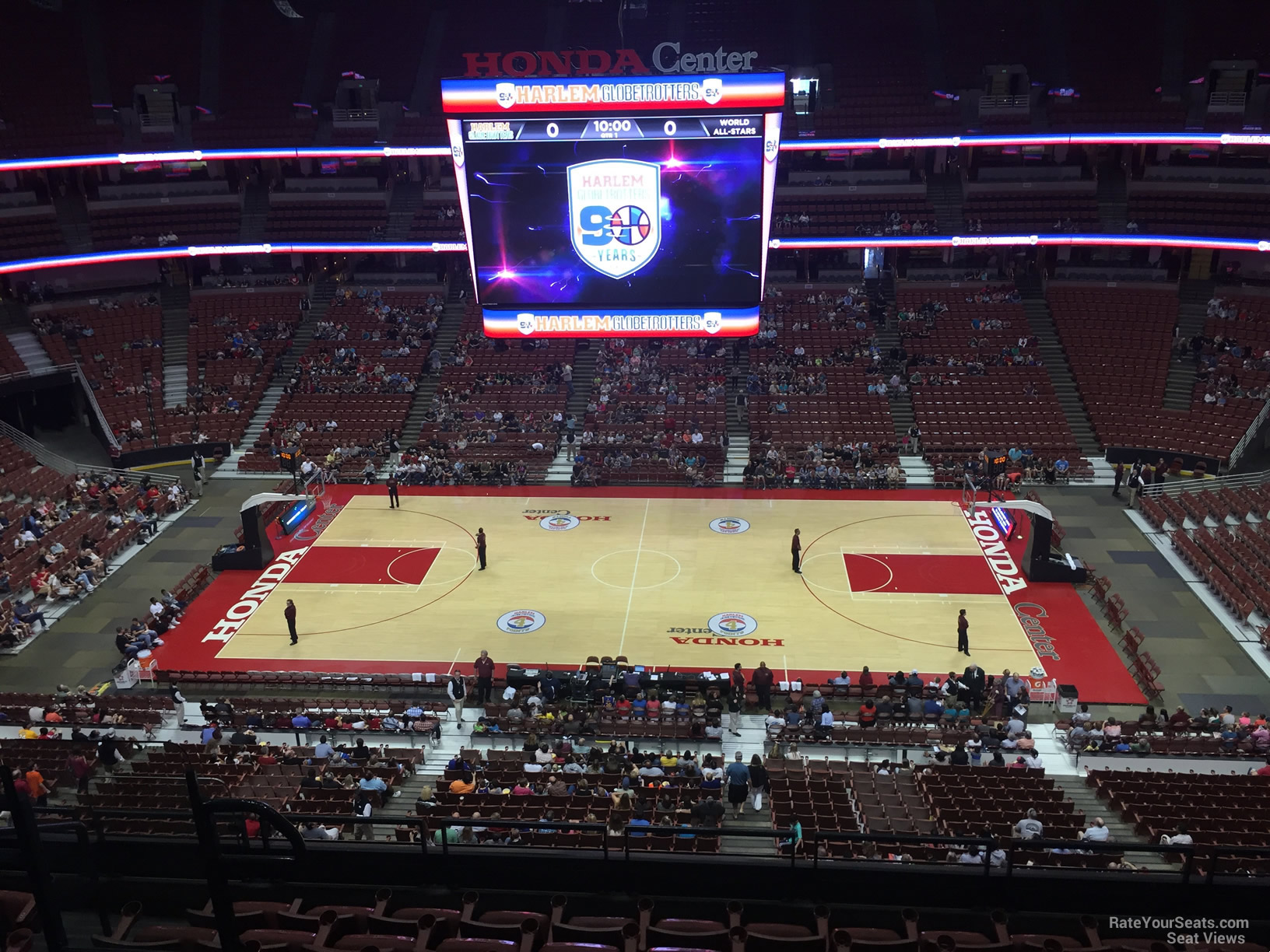 section 411, row e seat view  for basketball - honda center