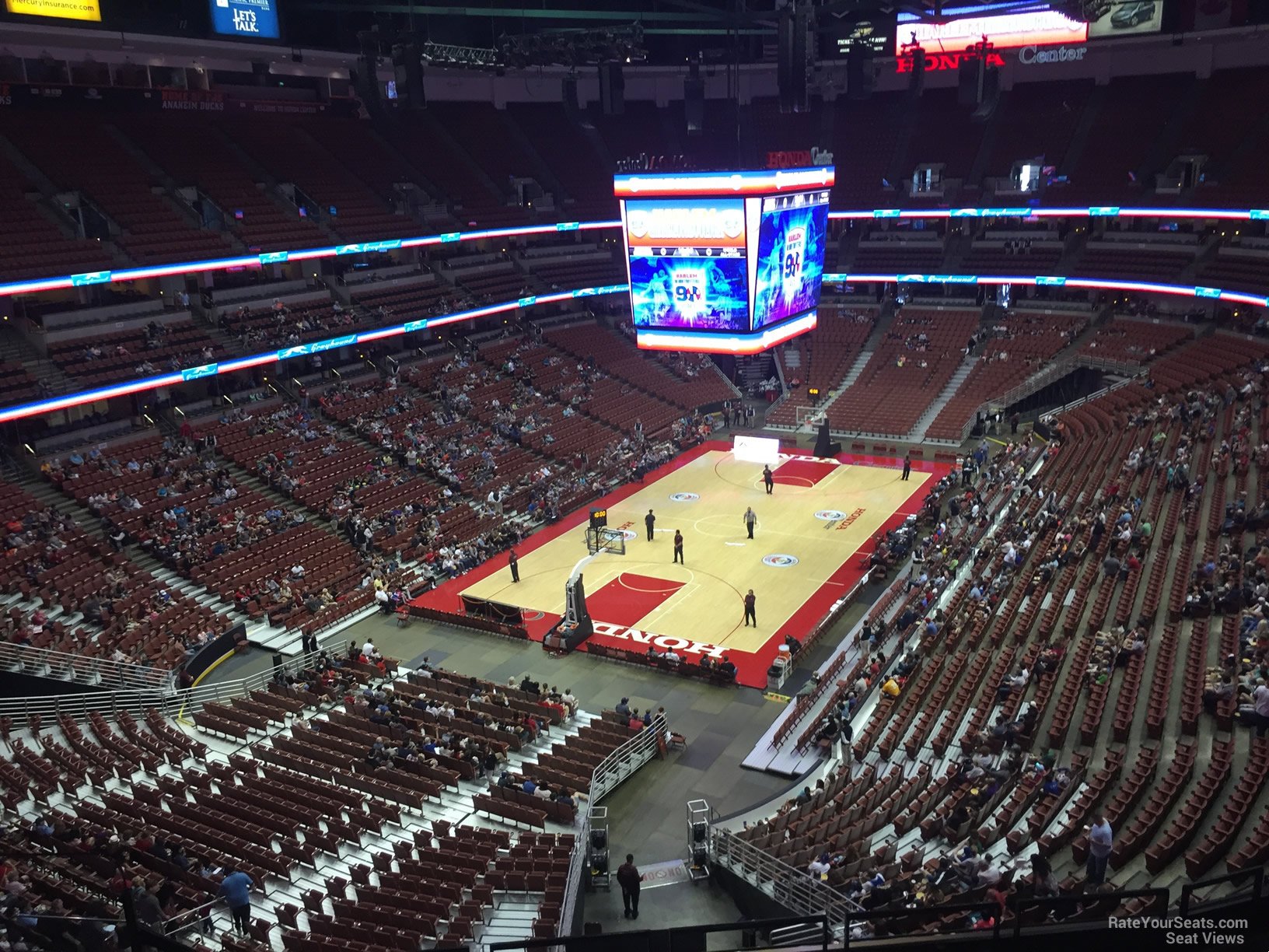section 419, row e seat view  for basketball - honda center