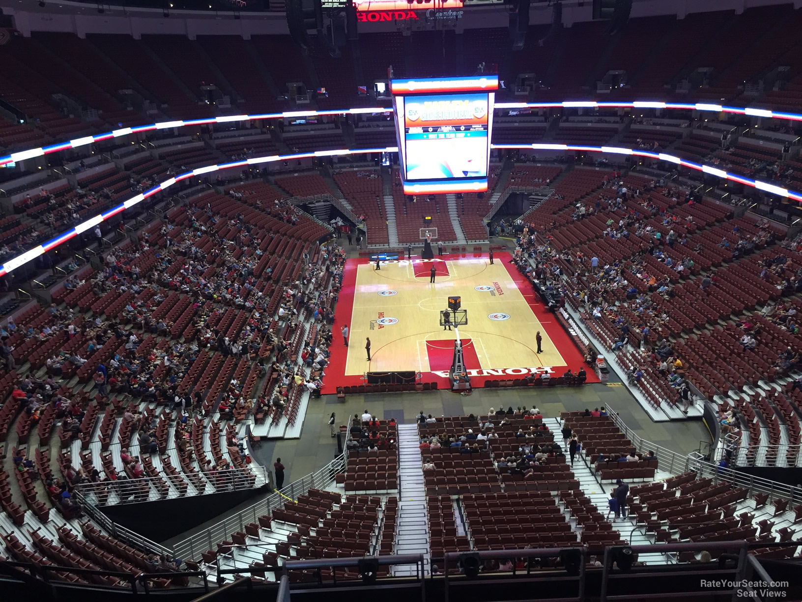 section 423, row e seat view  for basketball - honda center