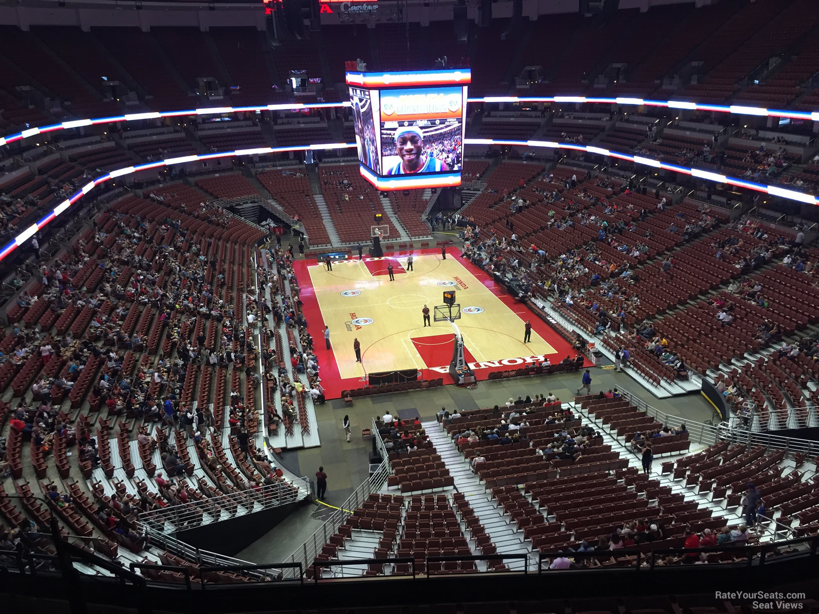 section 424, row e seat view  for basketball - honda center