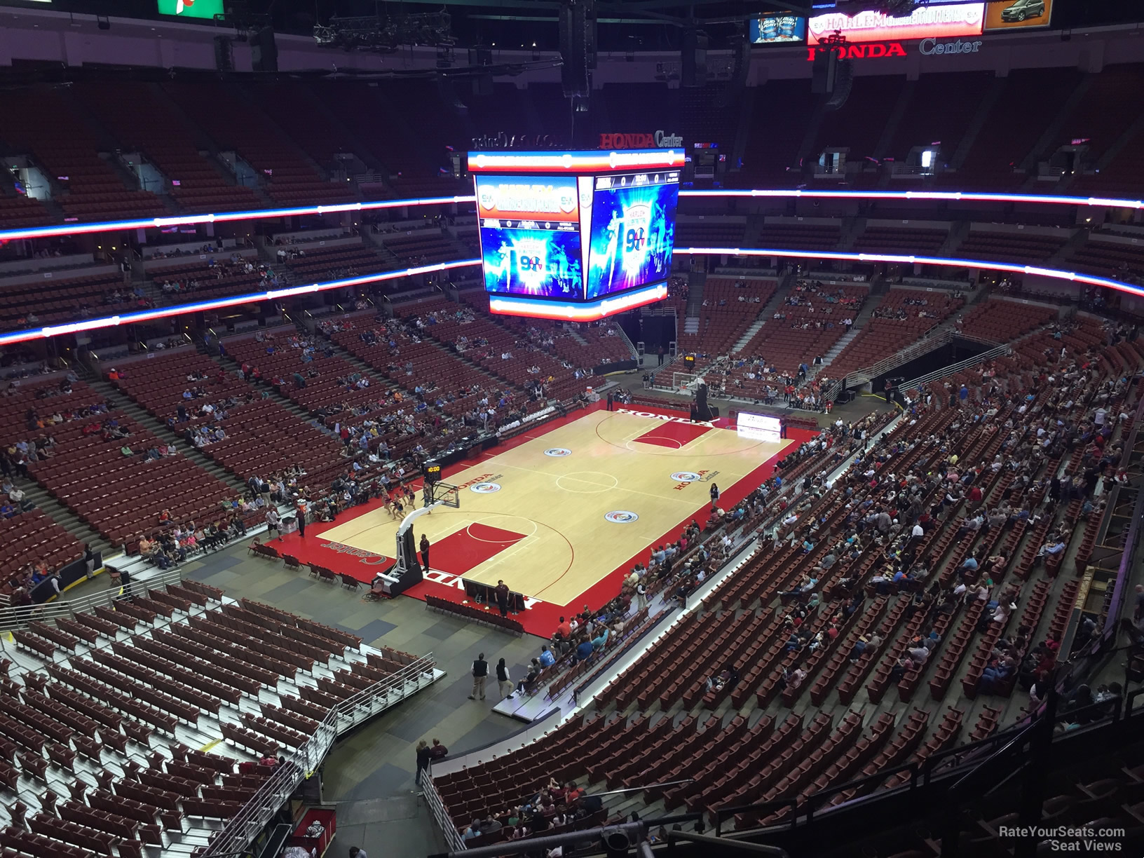 section 440, row e seat view  for basketball - honda center
