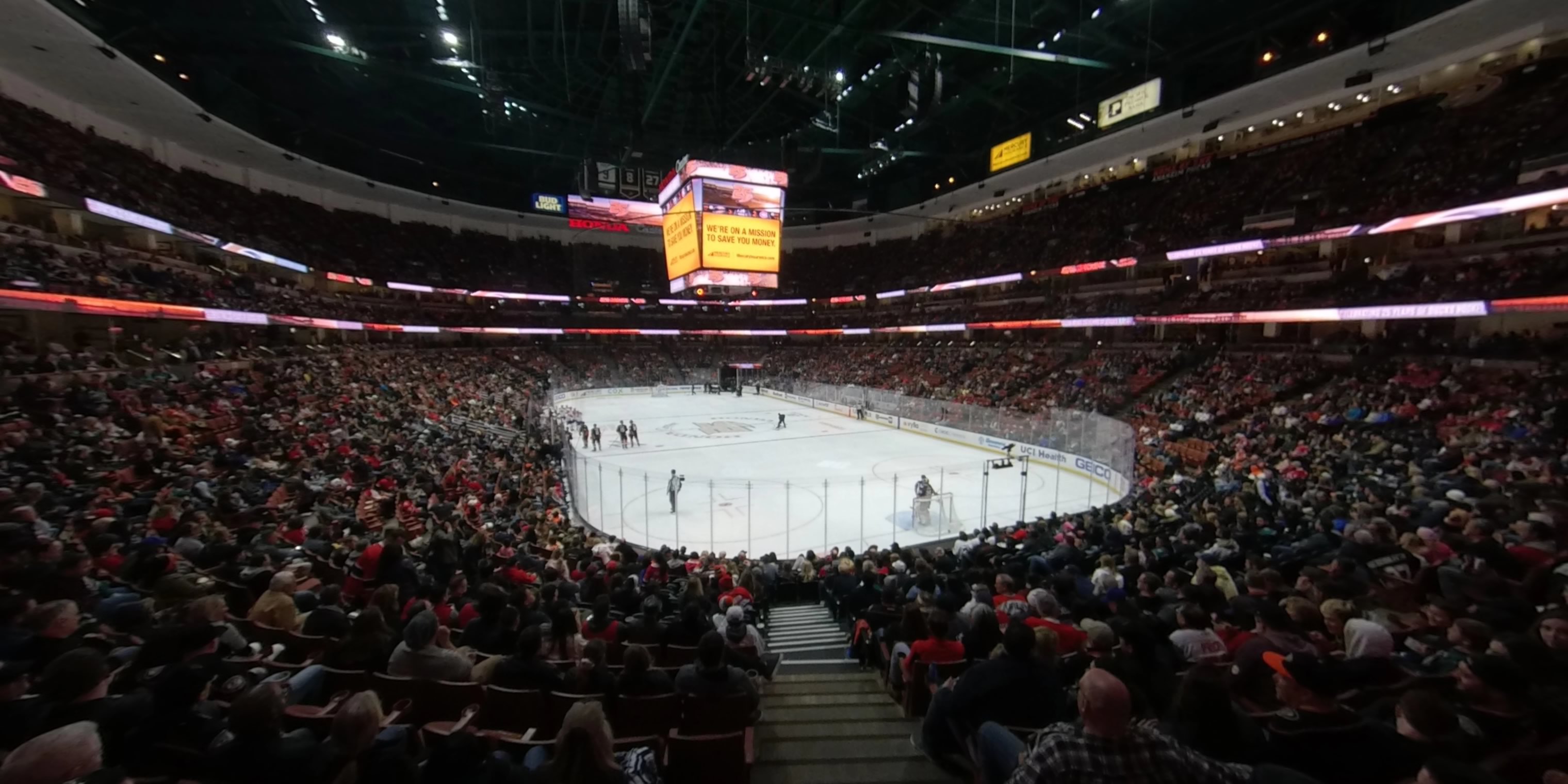 section 202 panoramic seat view  for hockey - honda center