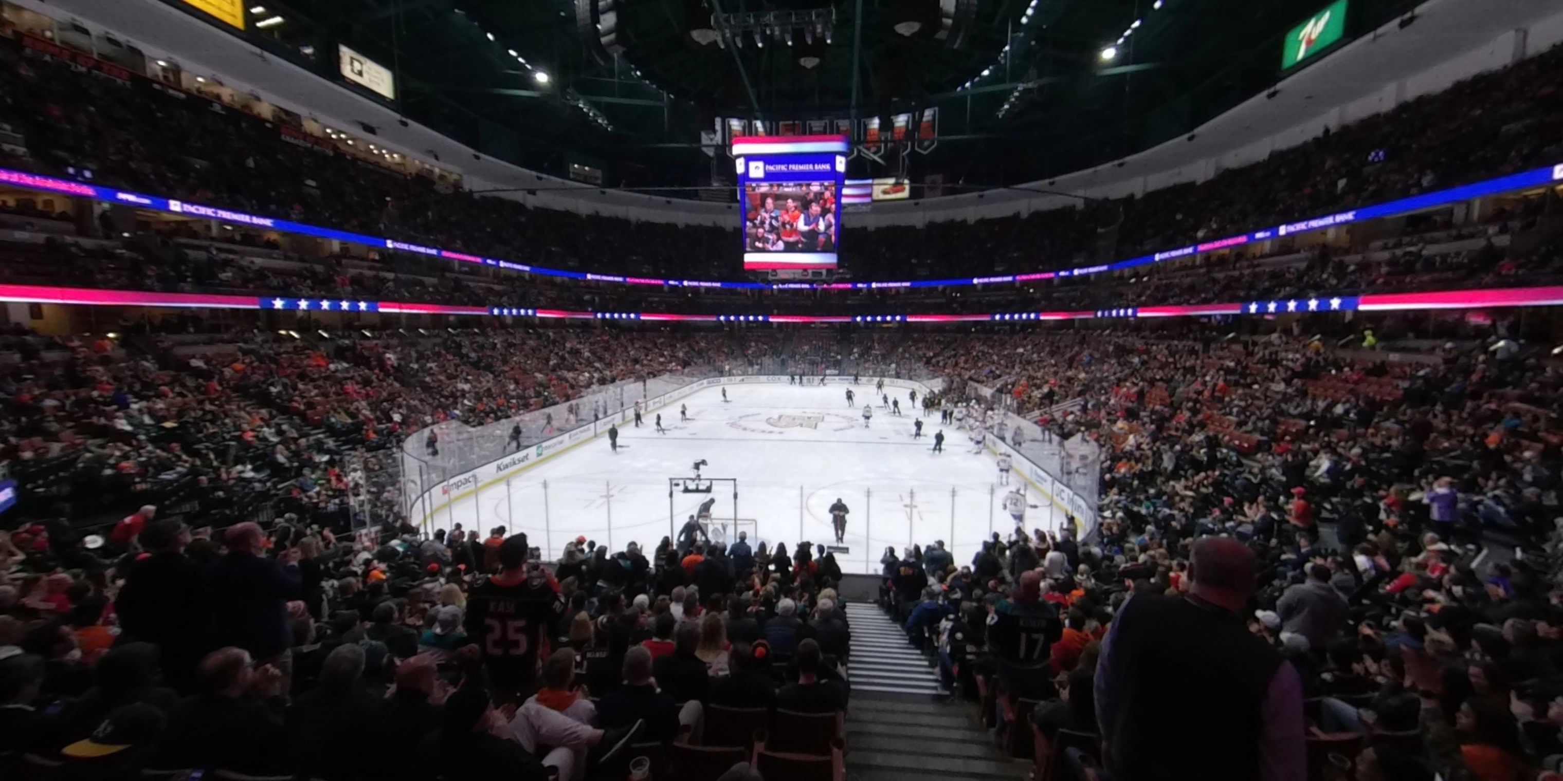 section 214 panoramic seat view  for hockey - honda center