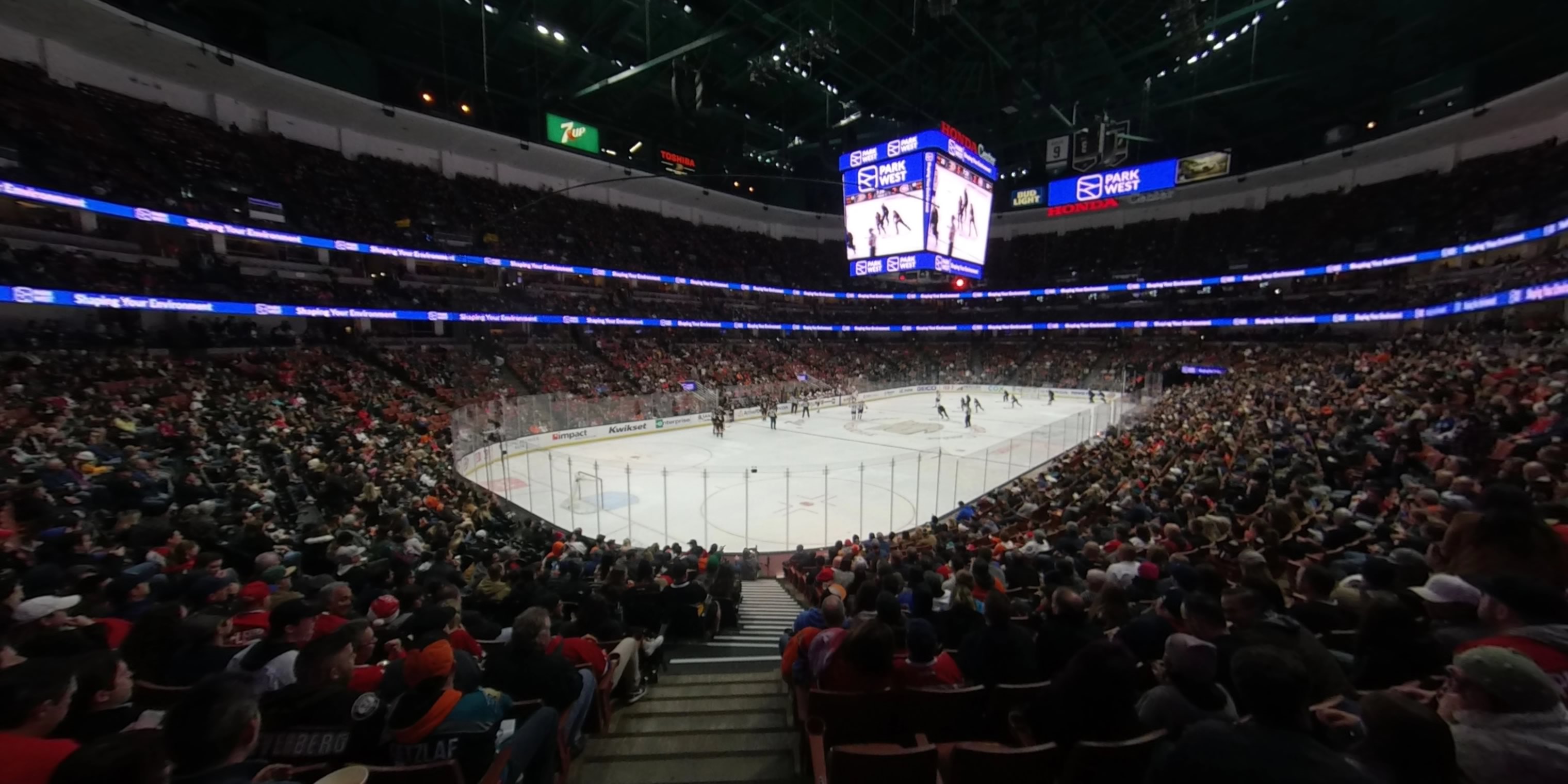 section 226 panoramic seat view  for hockey - honda center