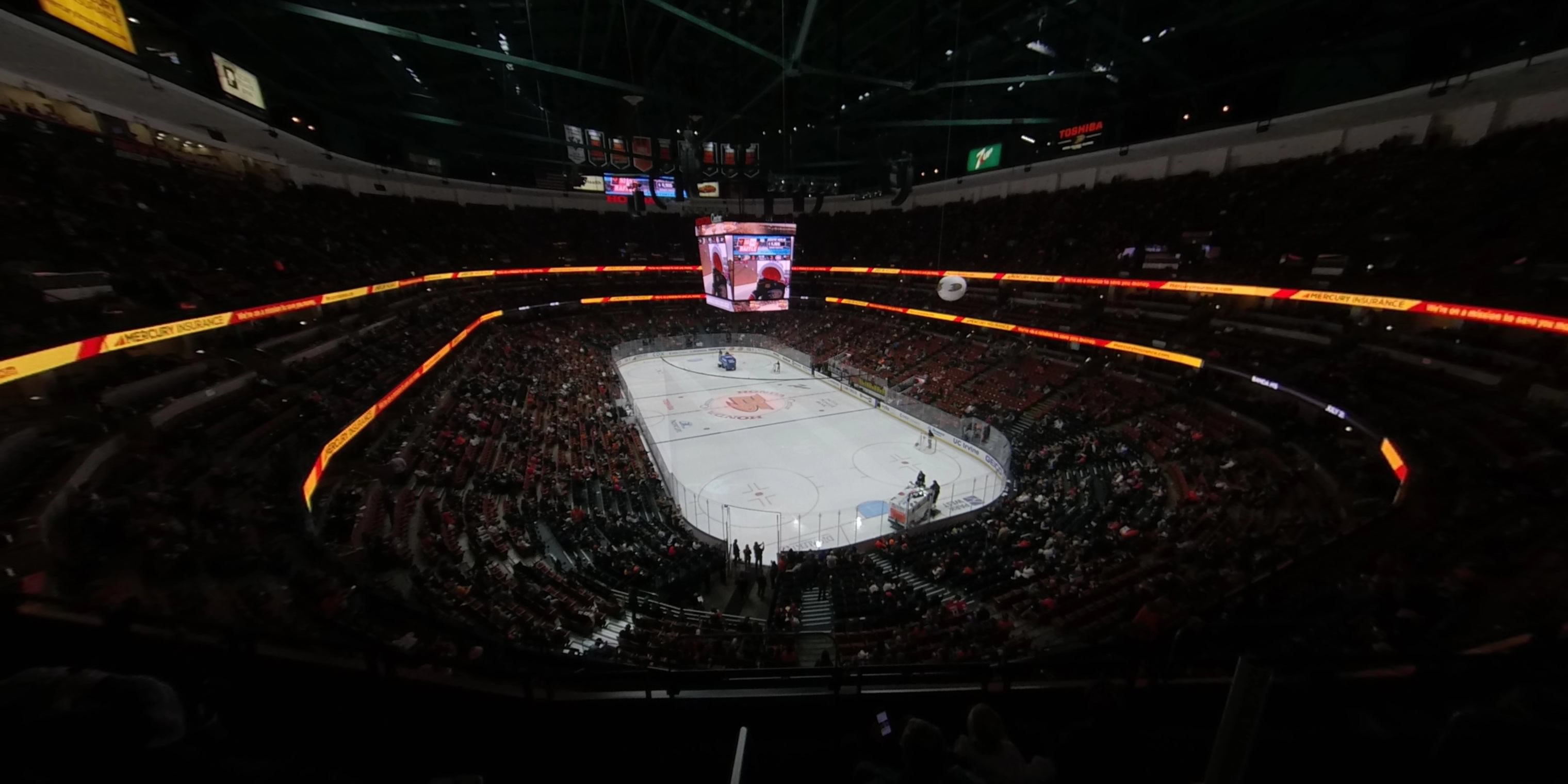 section 424 panoramic seat view  for hockey - honda center