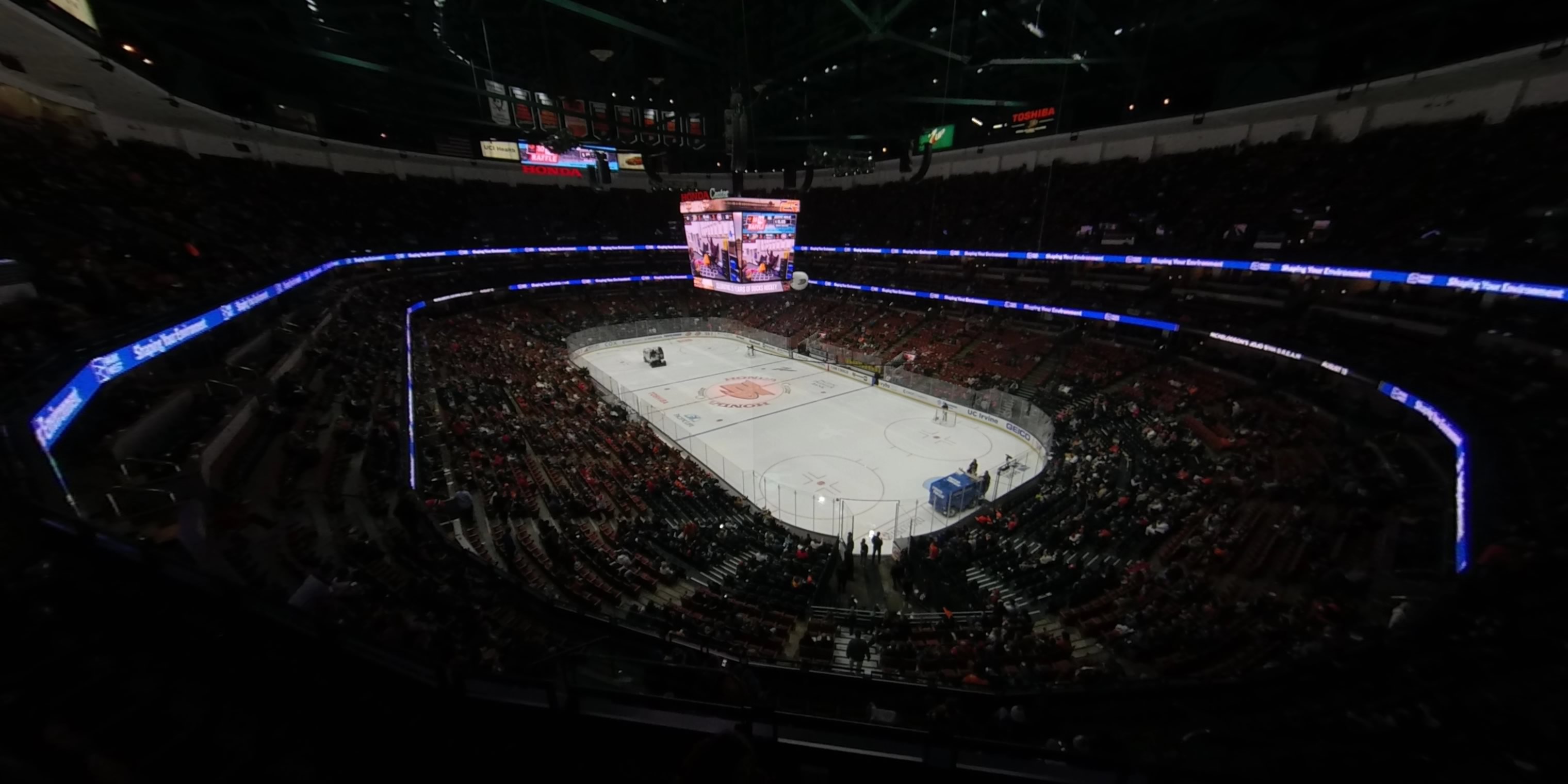 section 426 panoramic seat view  for hockey - honda center