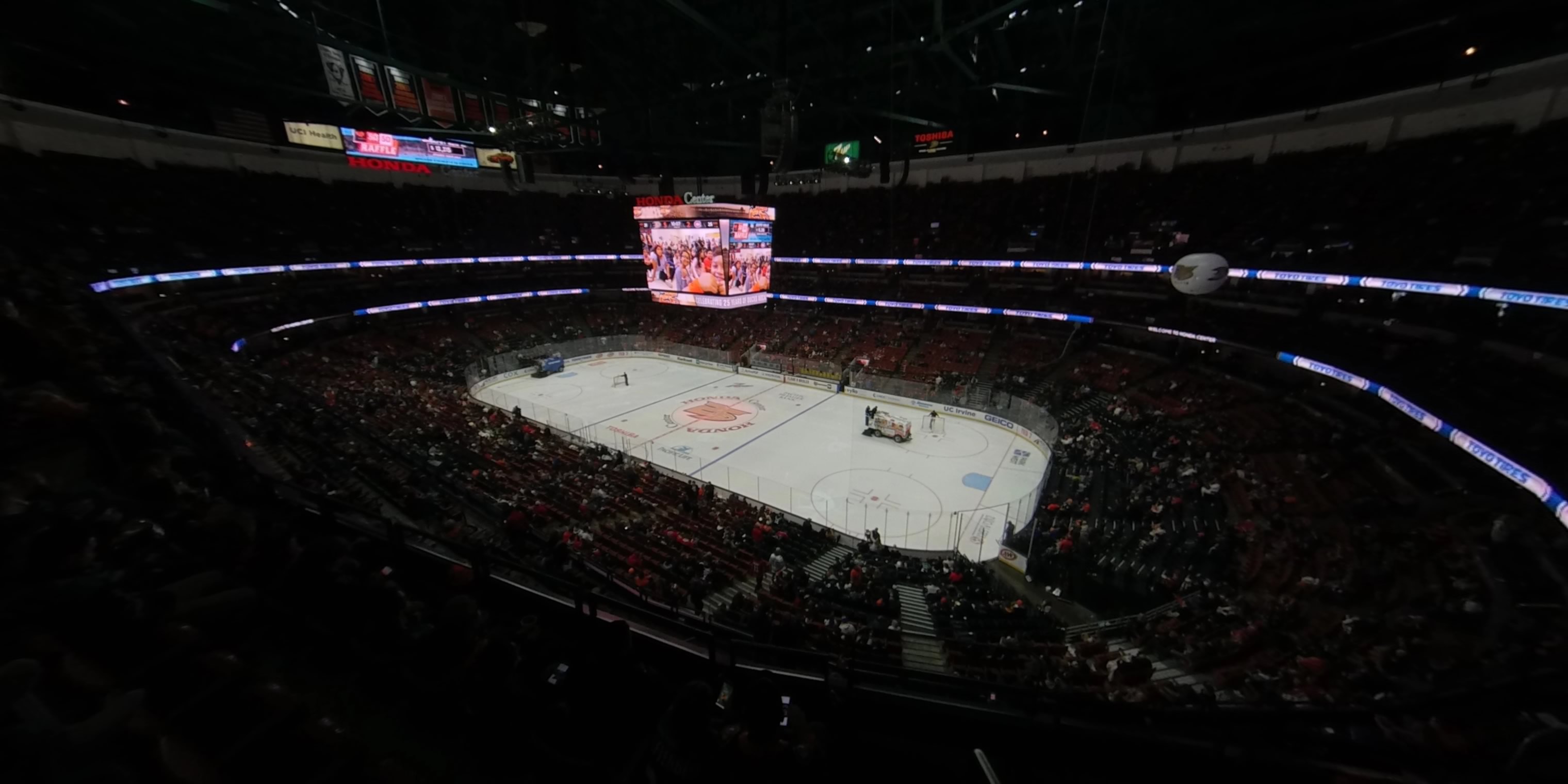 section 428 panoramic seat view  for hockey - honda center