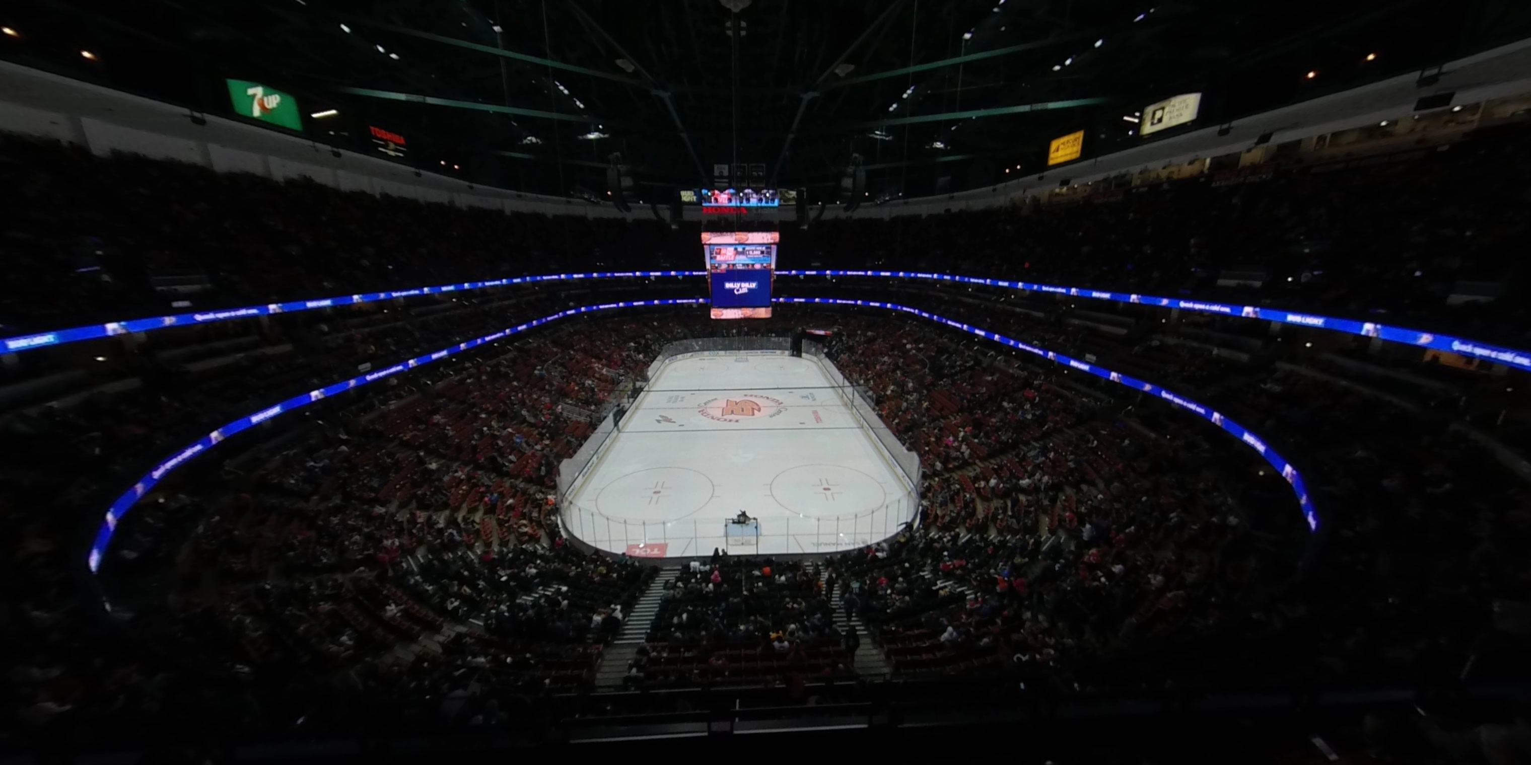section 443 panoramic seat view  for hockey - honda center