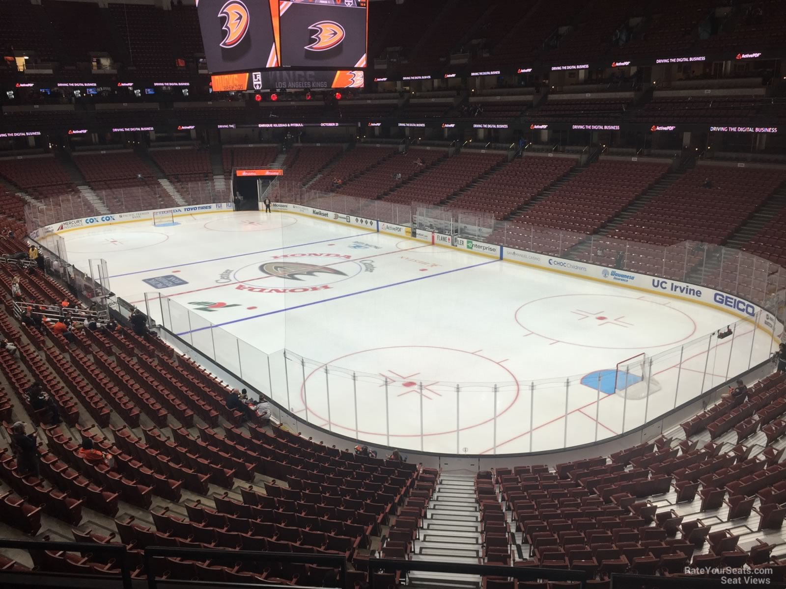 section 303, row c seat view  for hockey - honda center